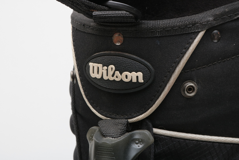 Foldable Two Wheel Push/Pull Wilson Golf Cart with Wilson Bag and Variety of Clubs