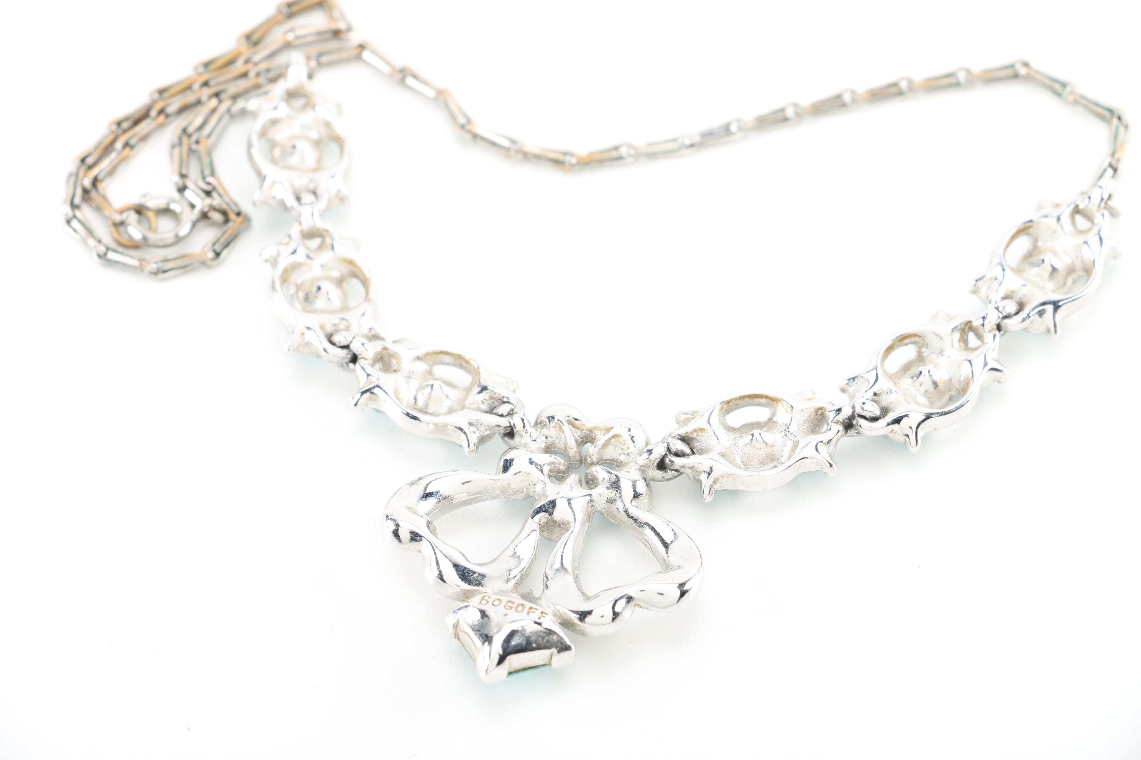 Weiss Brooch and Bogoff Necklace