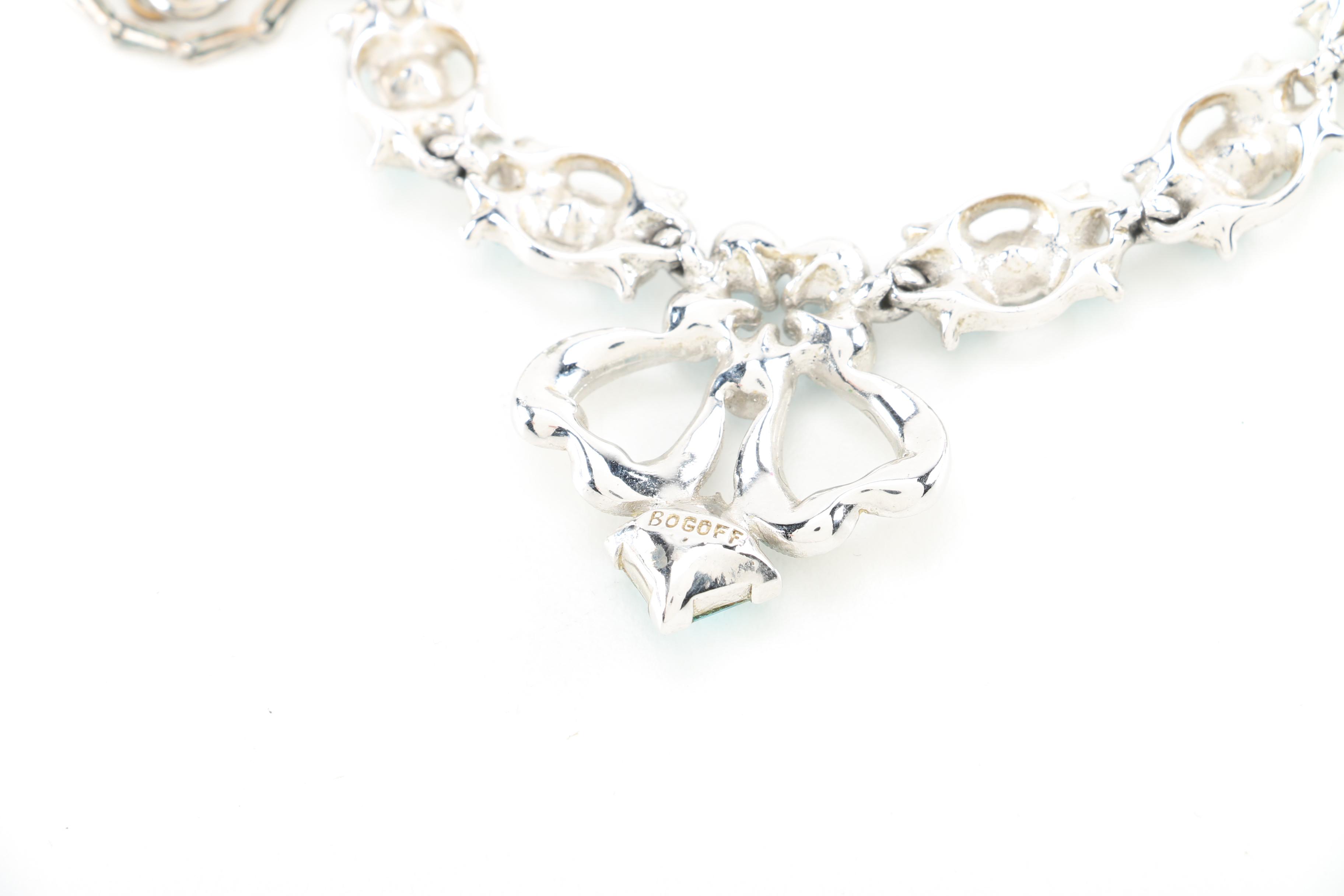 Weiss Brooch and Bogoff Necklace