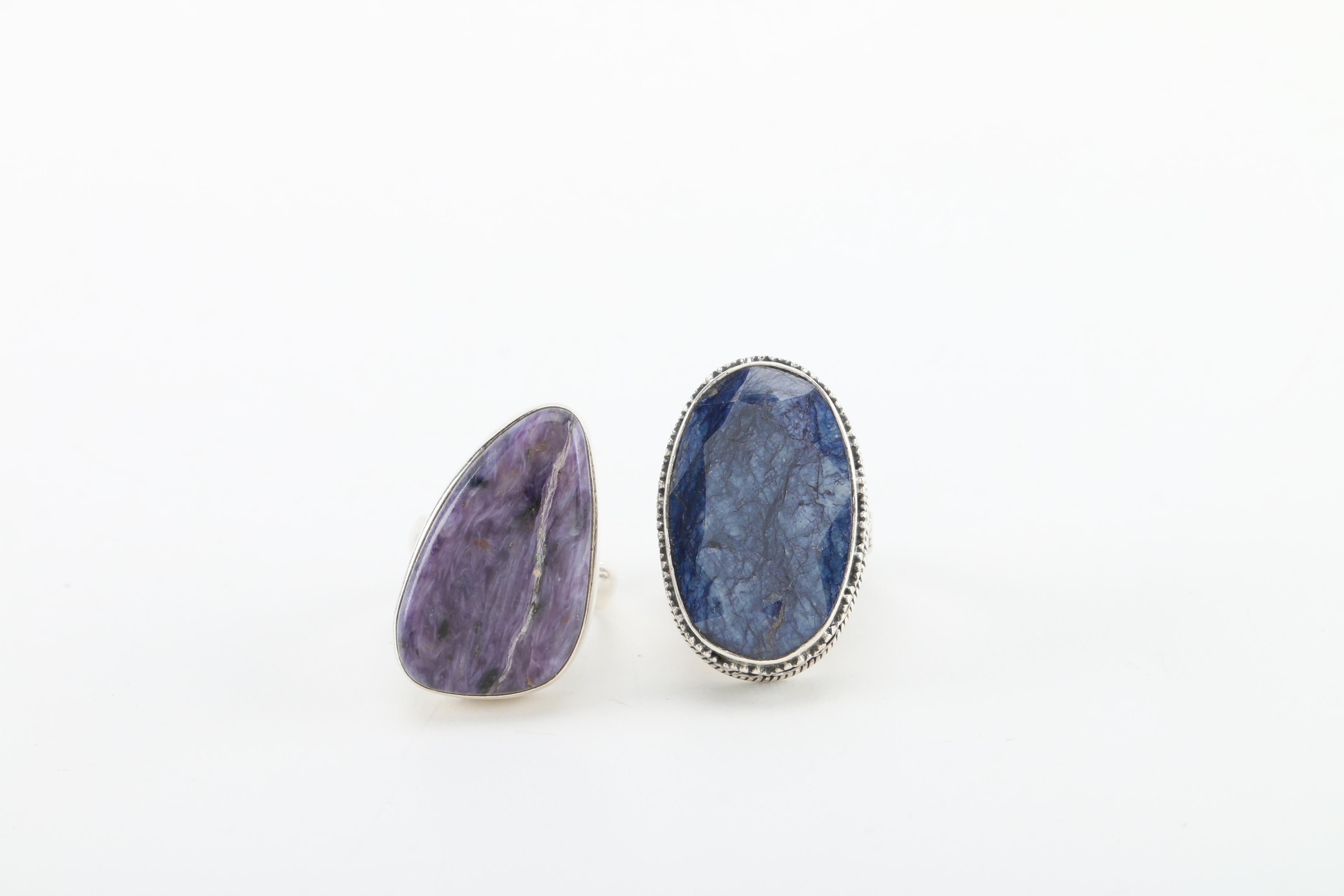 Sterling Silver and Stone Rings and Pendants