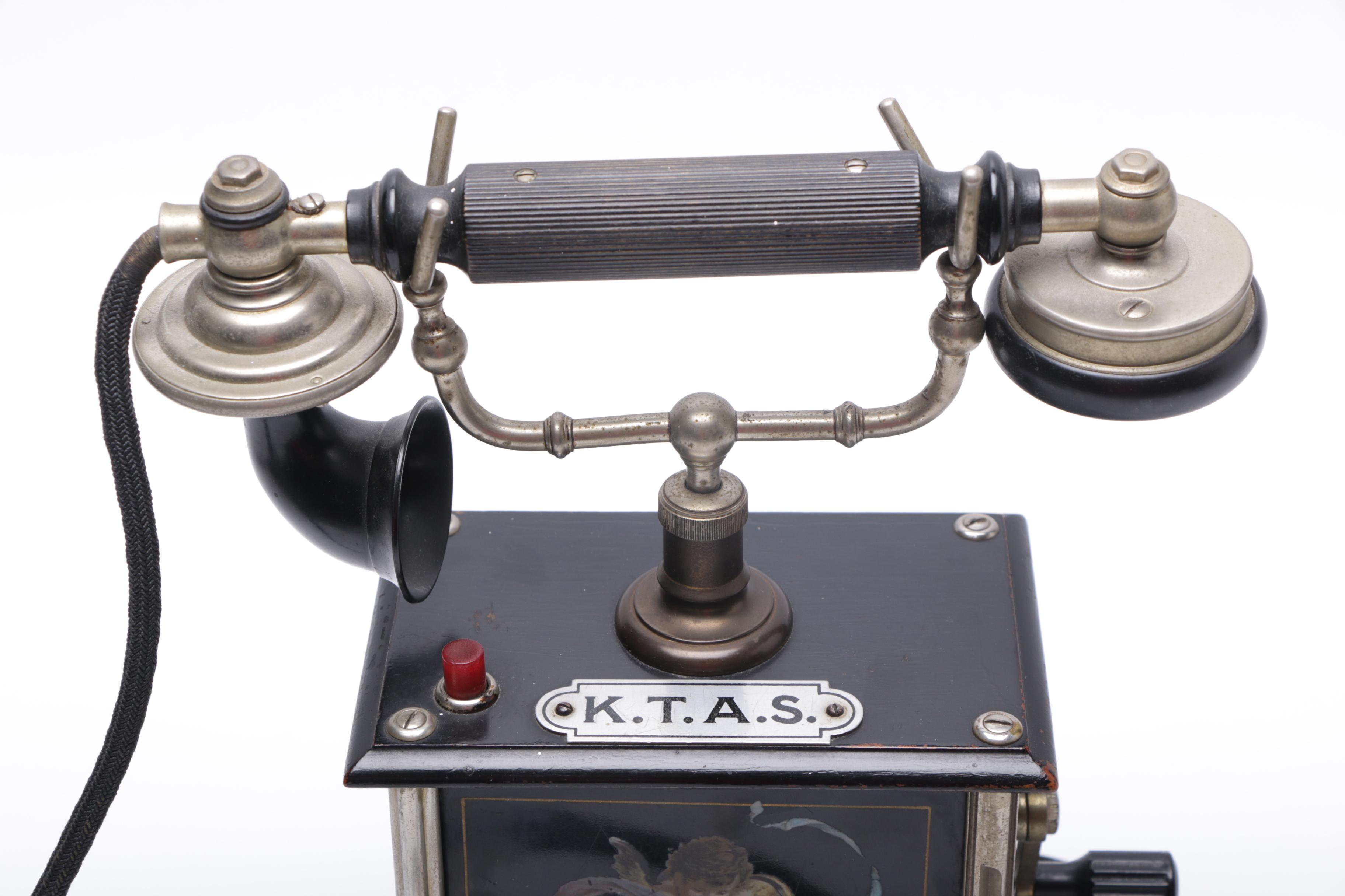 1895 K.T.A.S. Danish Crank Telephone