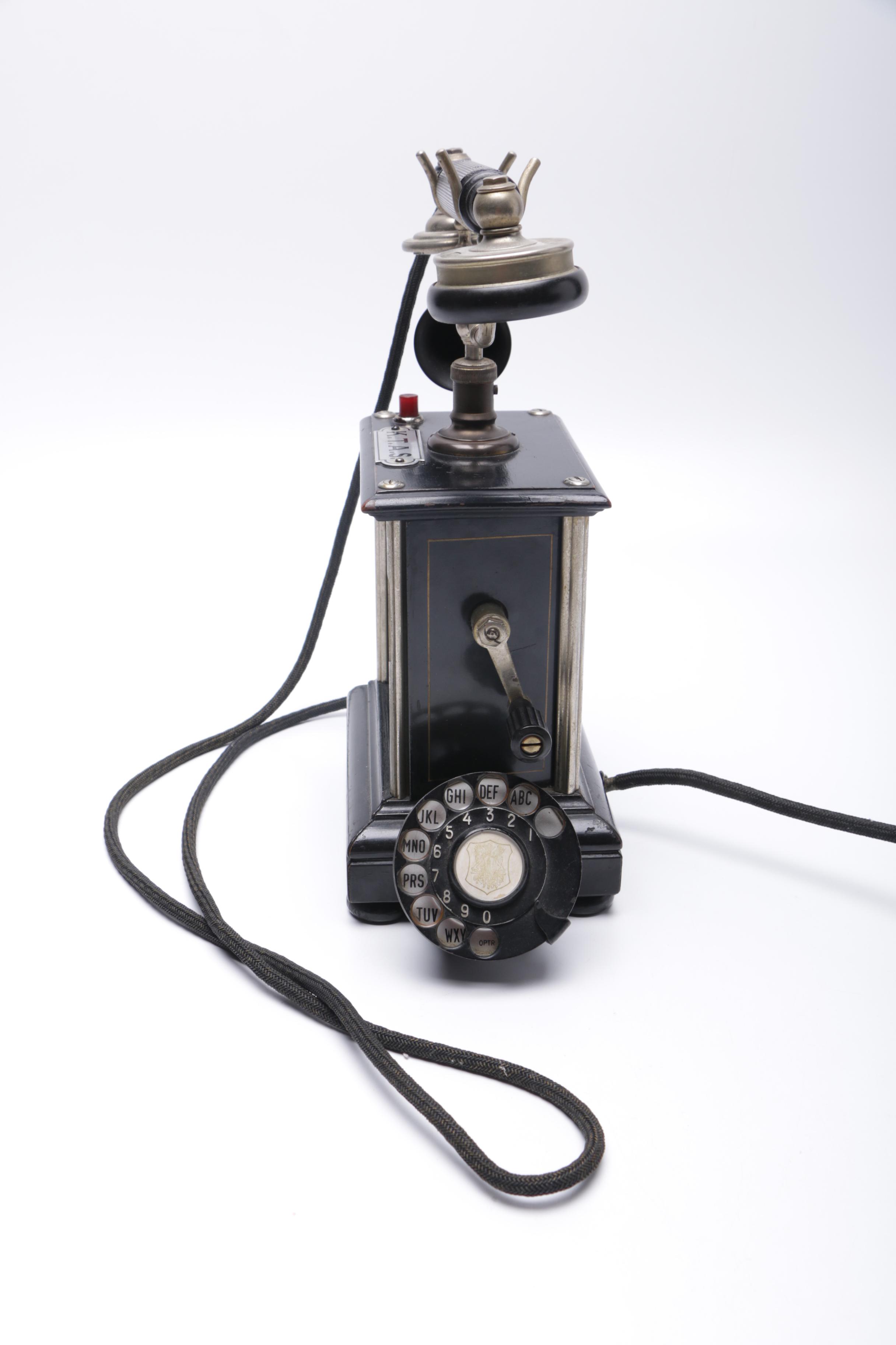 1895 K.T.A.S. Danish Crank Telephone