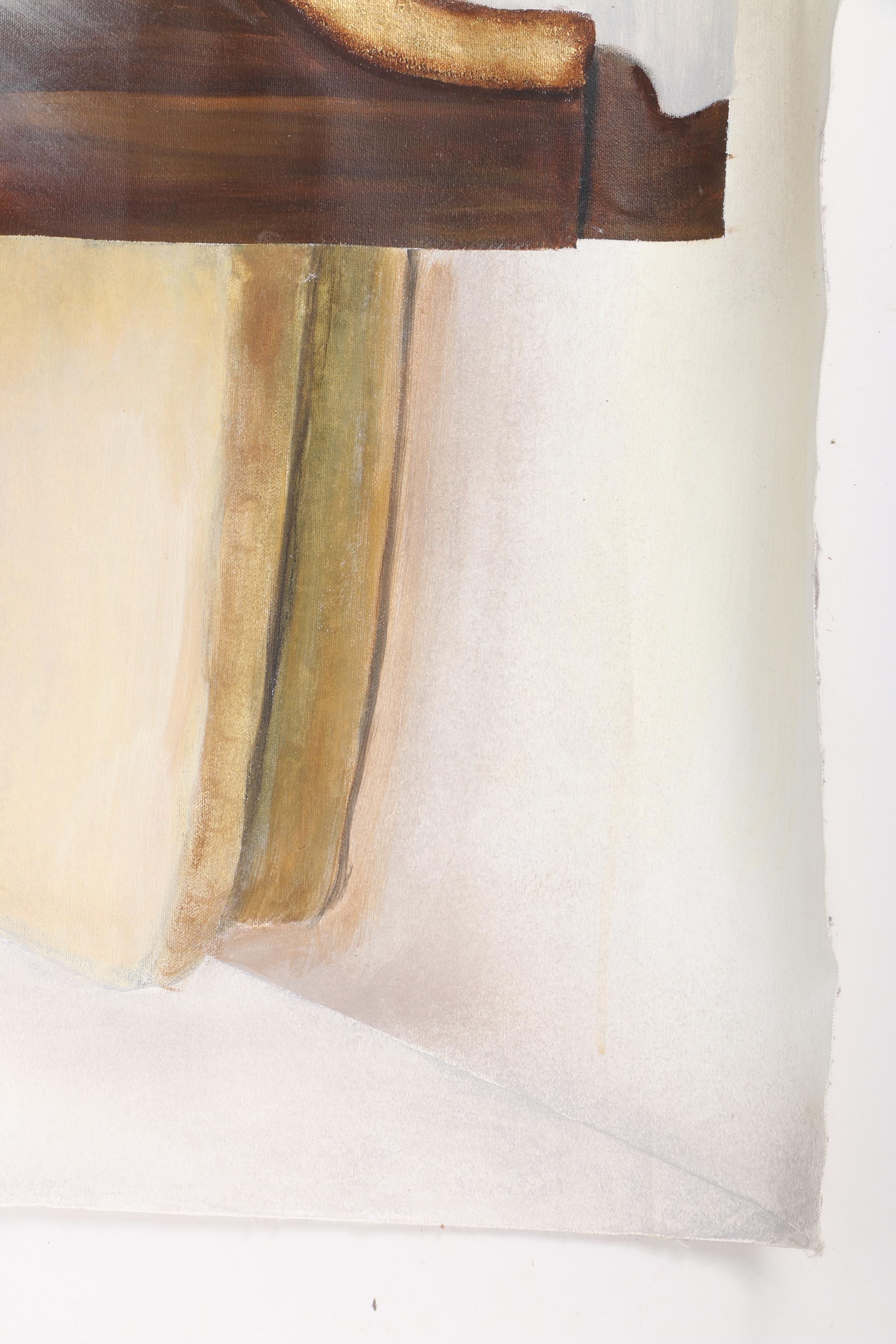 Unframed Acrylic Painting on Canvas of Fairies in an Idyllic Landscape