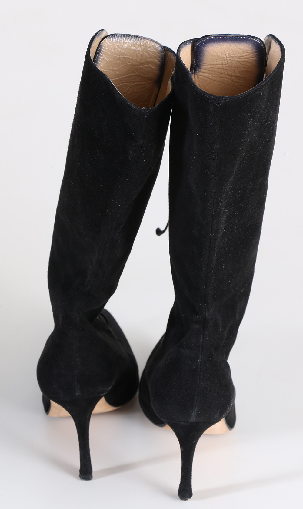 Manolo Blahnik Women's Black Lace-Up Boots