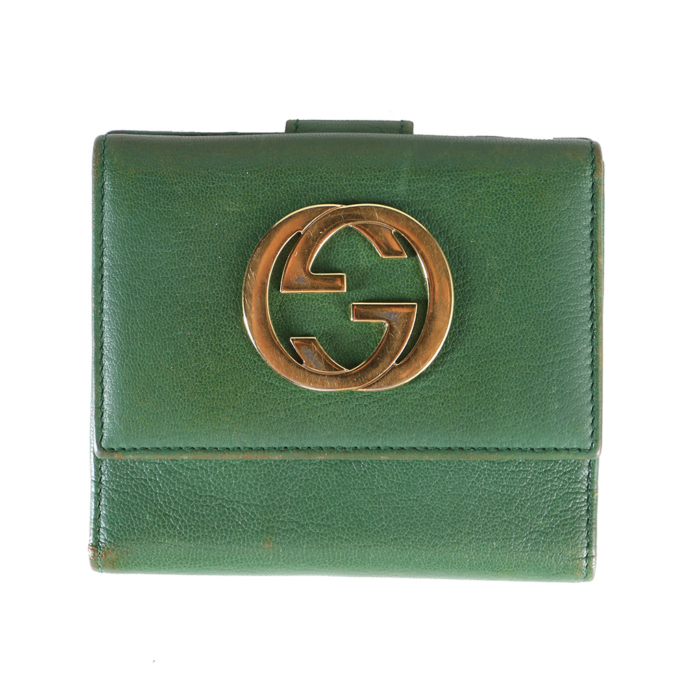 Gucci Wallet in Green Leather