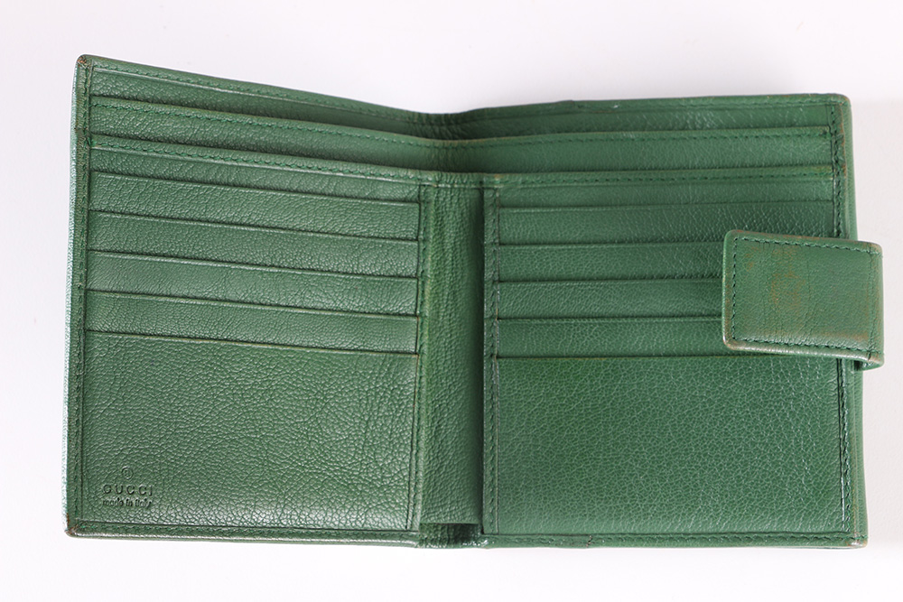 Gucci Wallet in Green Leather