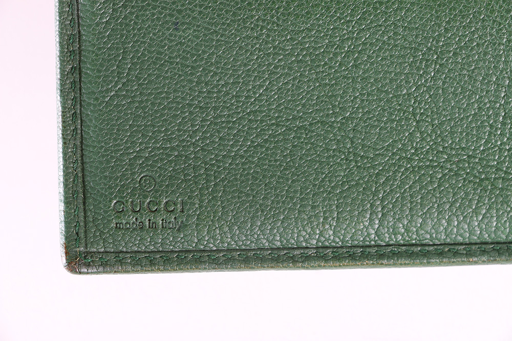 Gucci Wallet in Green Leather