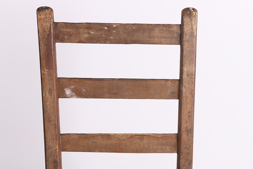 Vintage Wood and Wicker Chair