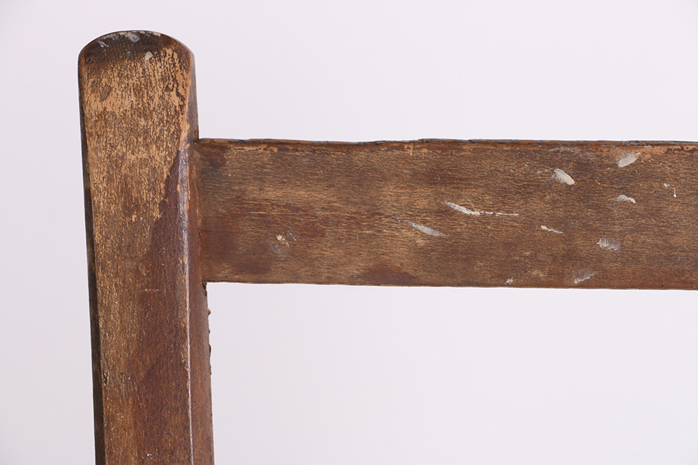 Vintage Wood and Wicker Chair