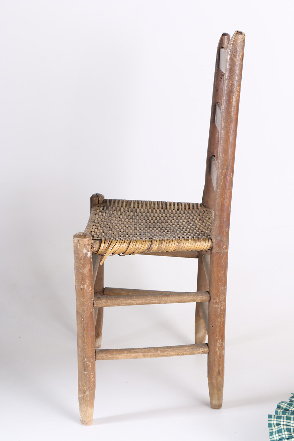Vintage Wood and Wicker Chair