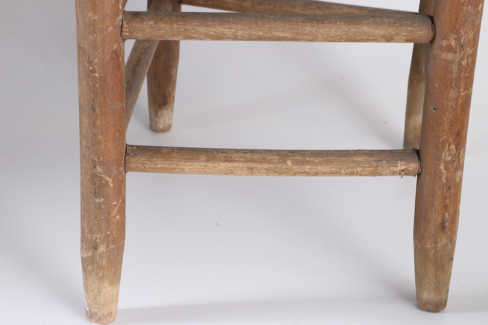 Vintage Wood and Wicker Chair