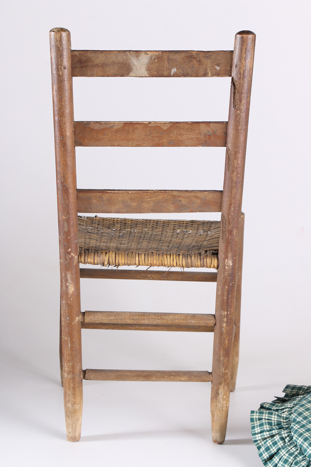 Vintage Wood and Wicker Chair