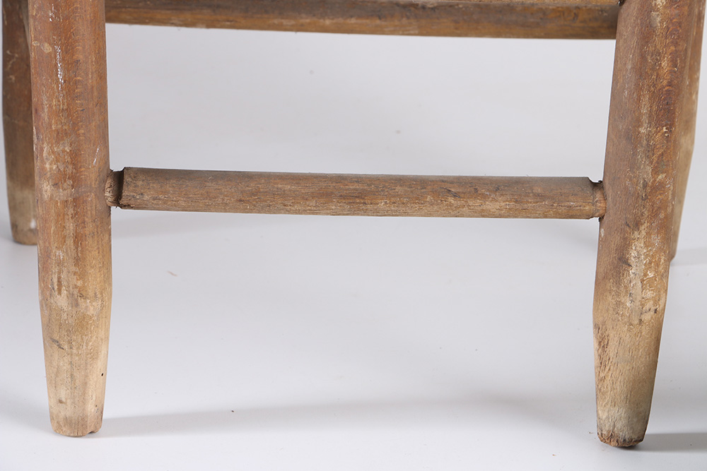 Vintage Wood and Wicker Chair