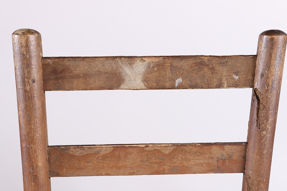 Vintage Wood and Wicker Chair