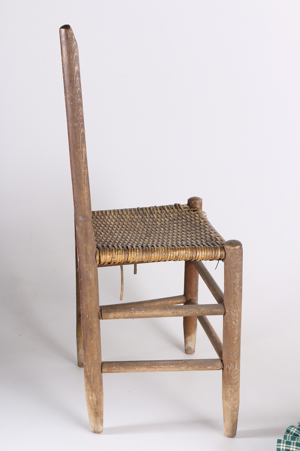 Vintage Wood and Wicker Chair