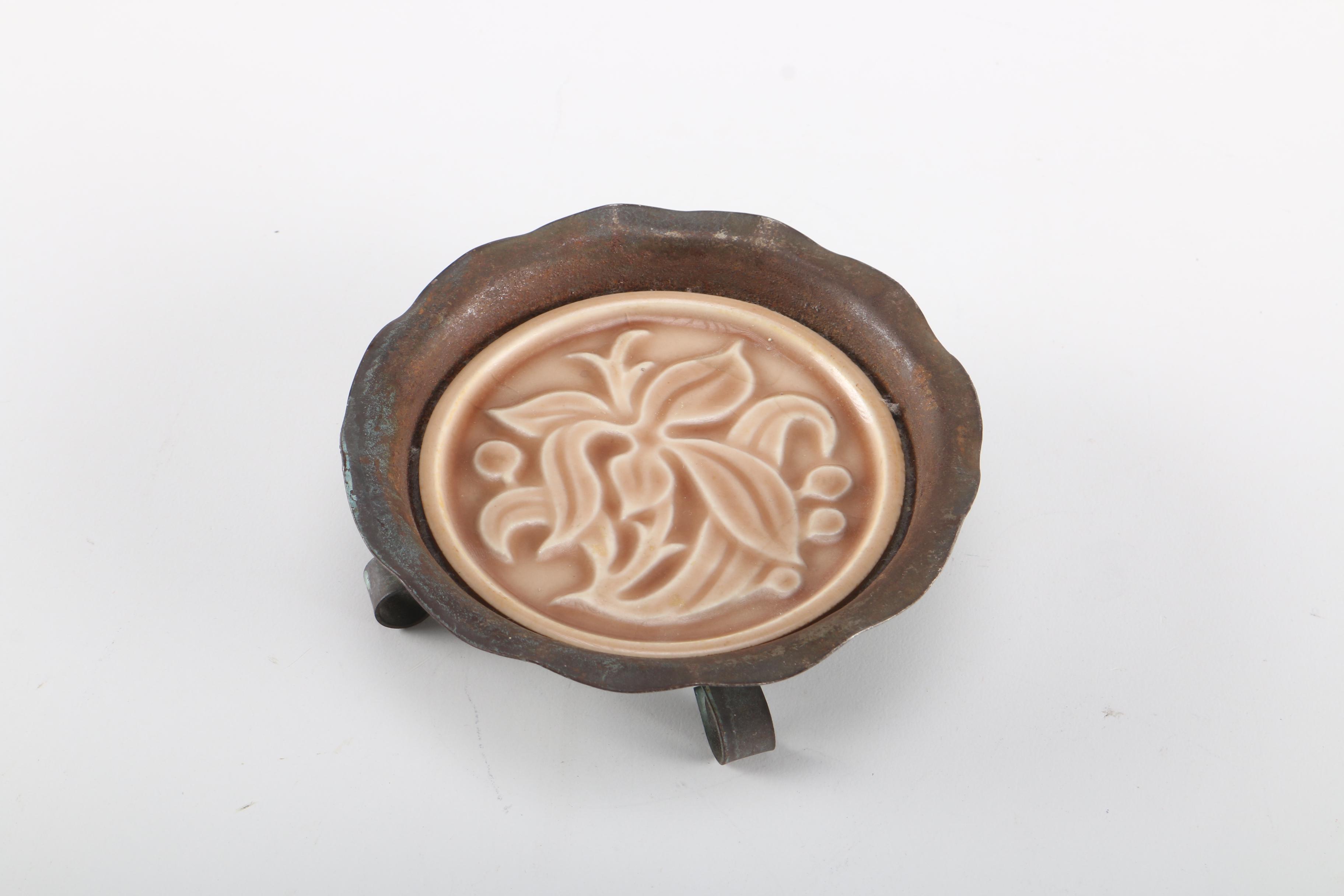 Selection of Art Pottery Including Rookwood "Moth"