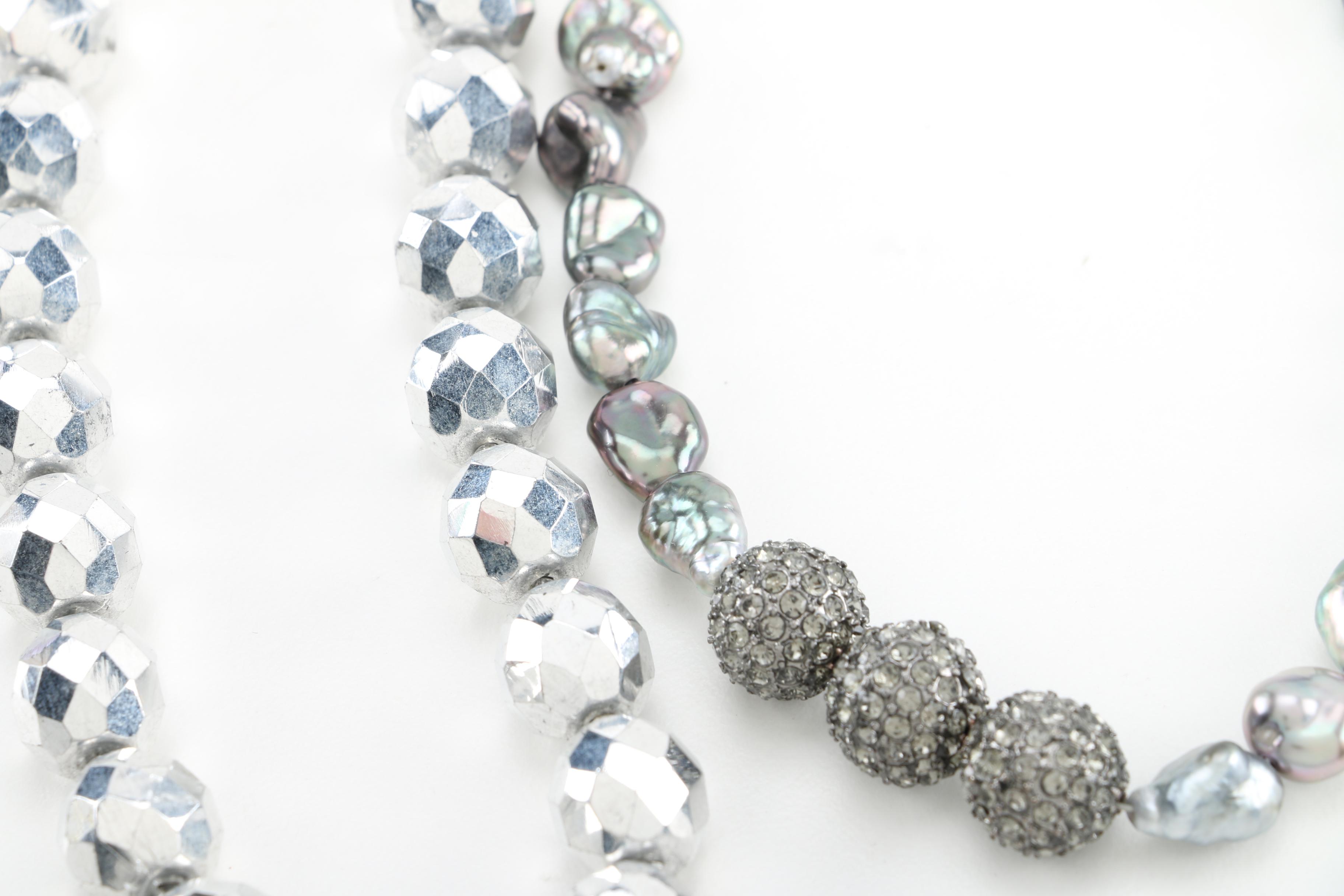 Costume Jewelry Including Freshwater and Faux Pearls