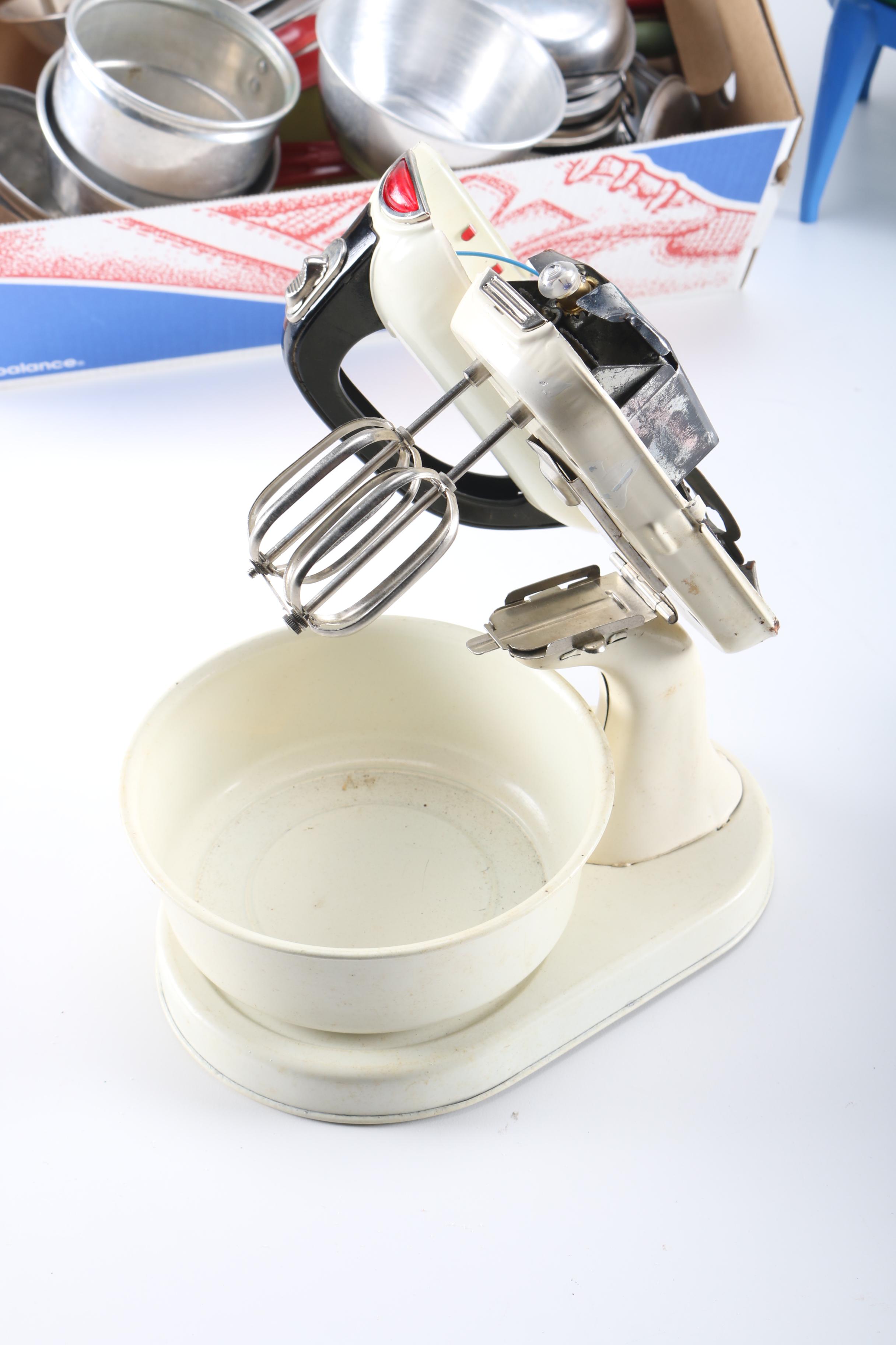 Kitchen Accessories Including a Vintage Mixit Master Jr. Mixer