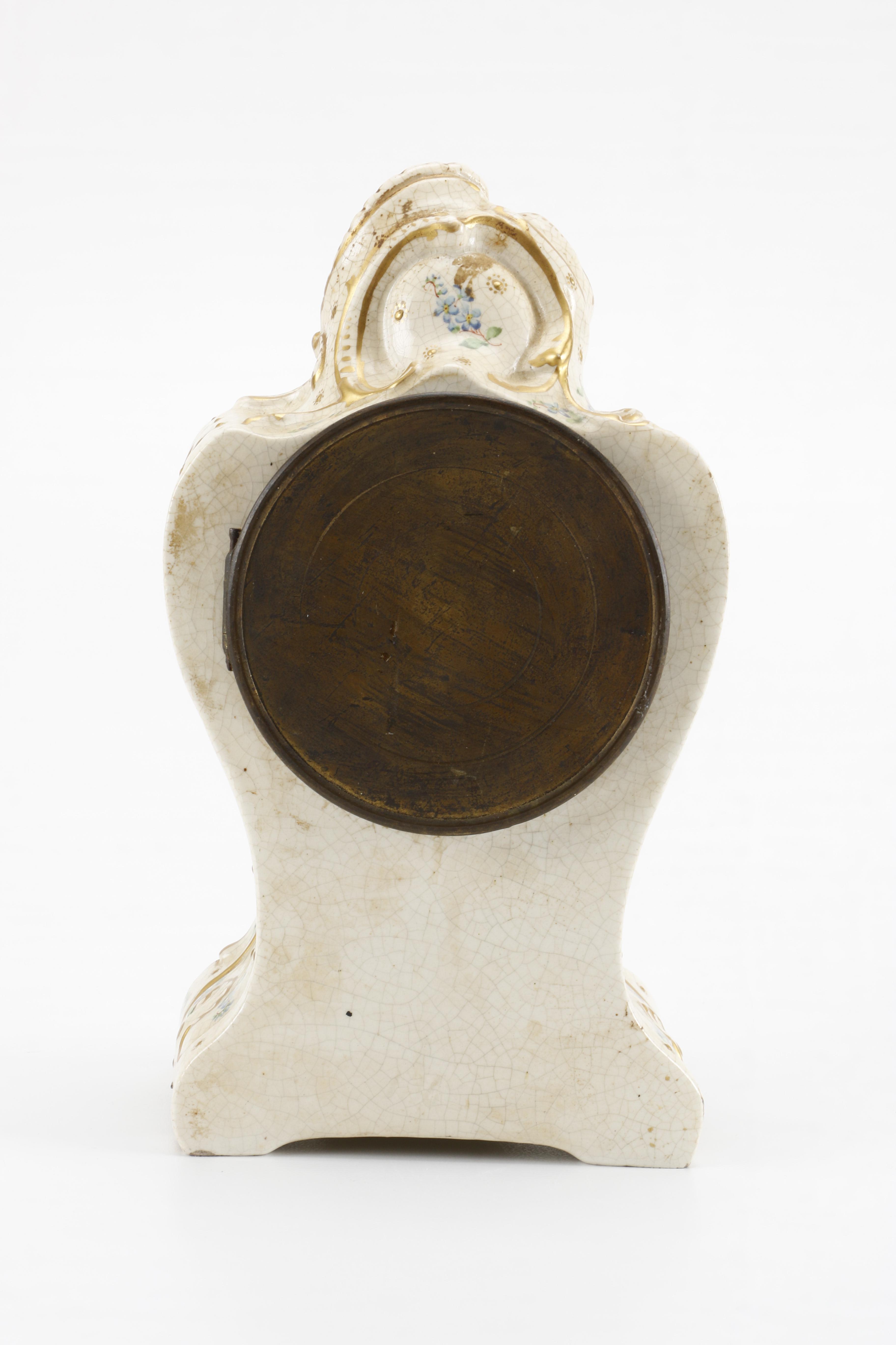 Early 20th Century Harris & Shafer Ceramic Mantel Clock