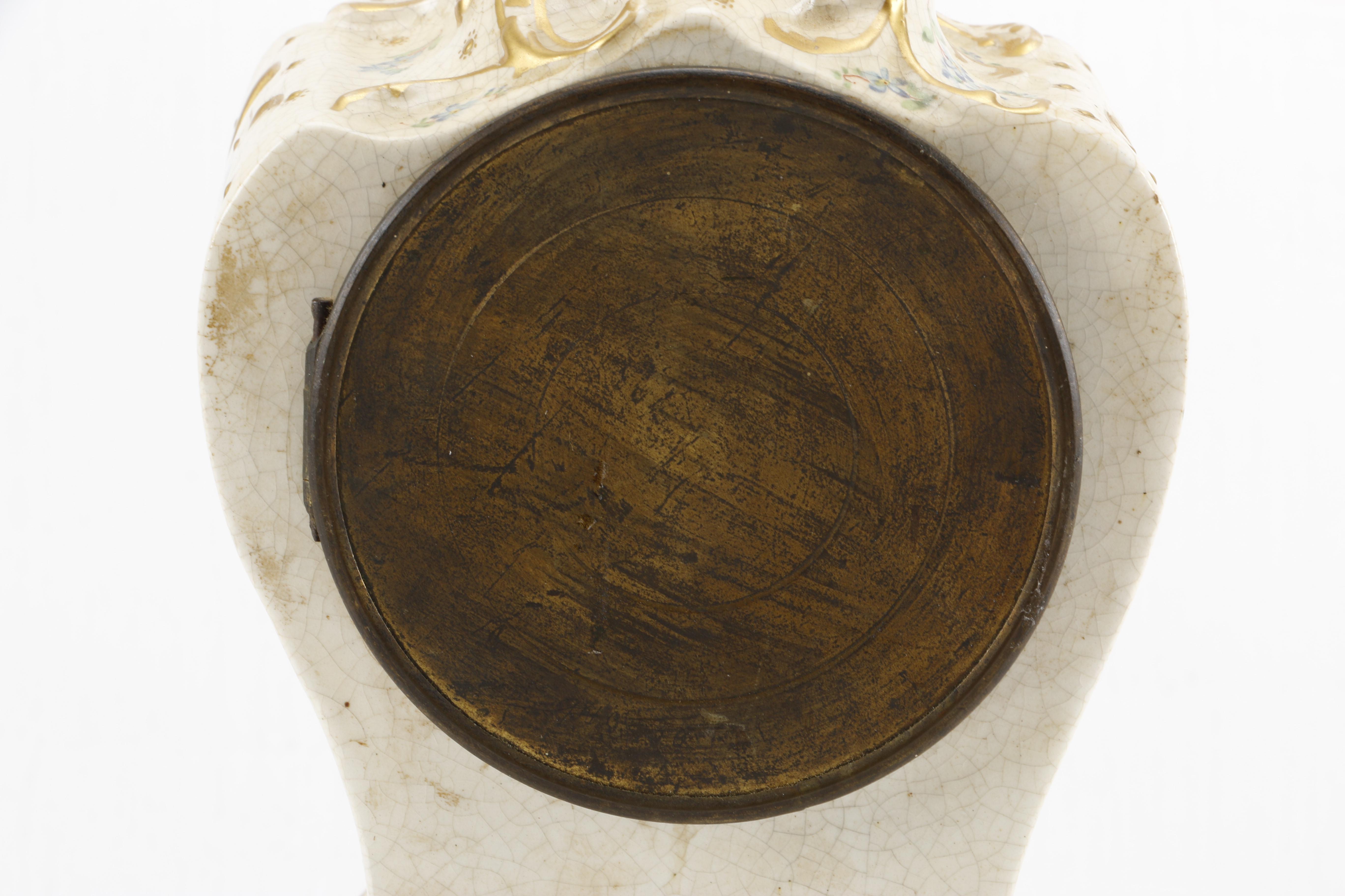 Early 20th Century Harris & Shafer Ceramic Mantel Clock