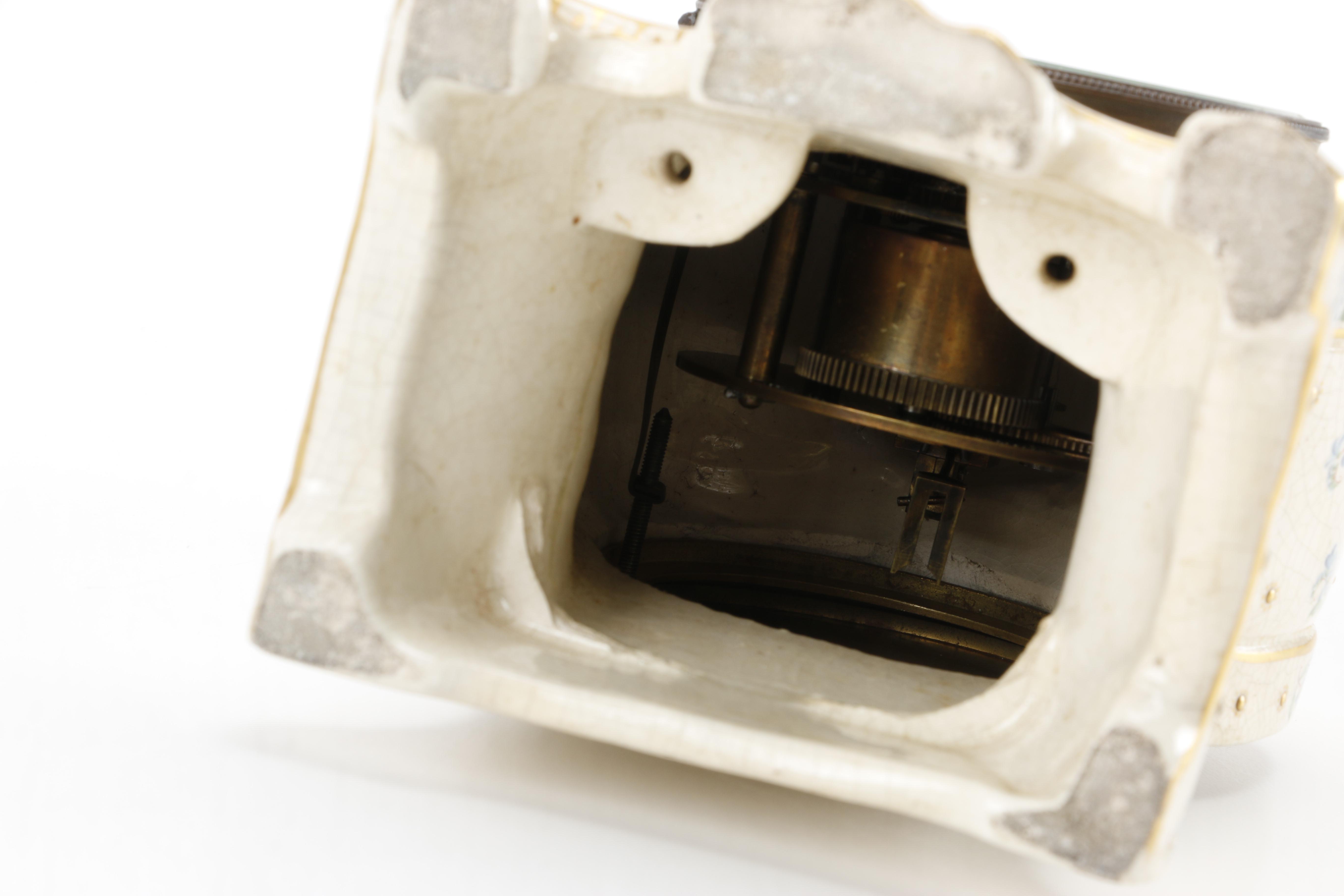 Early 20th Century Harris & Shafer Ceramic Mantel Clock