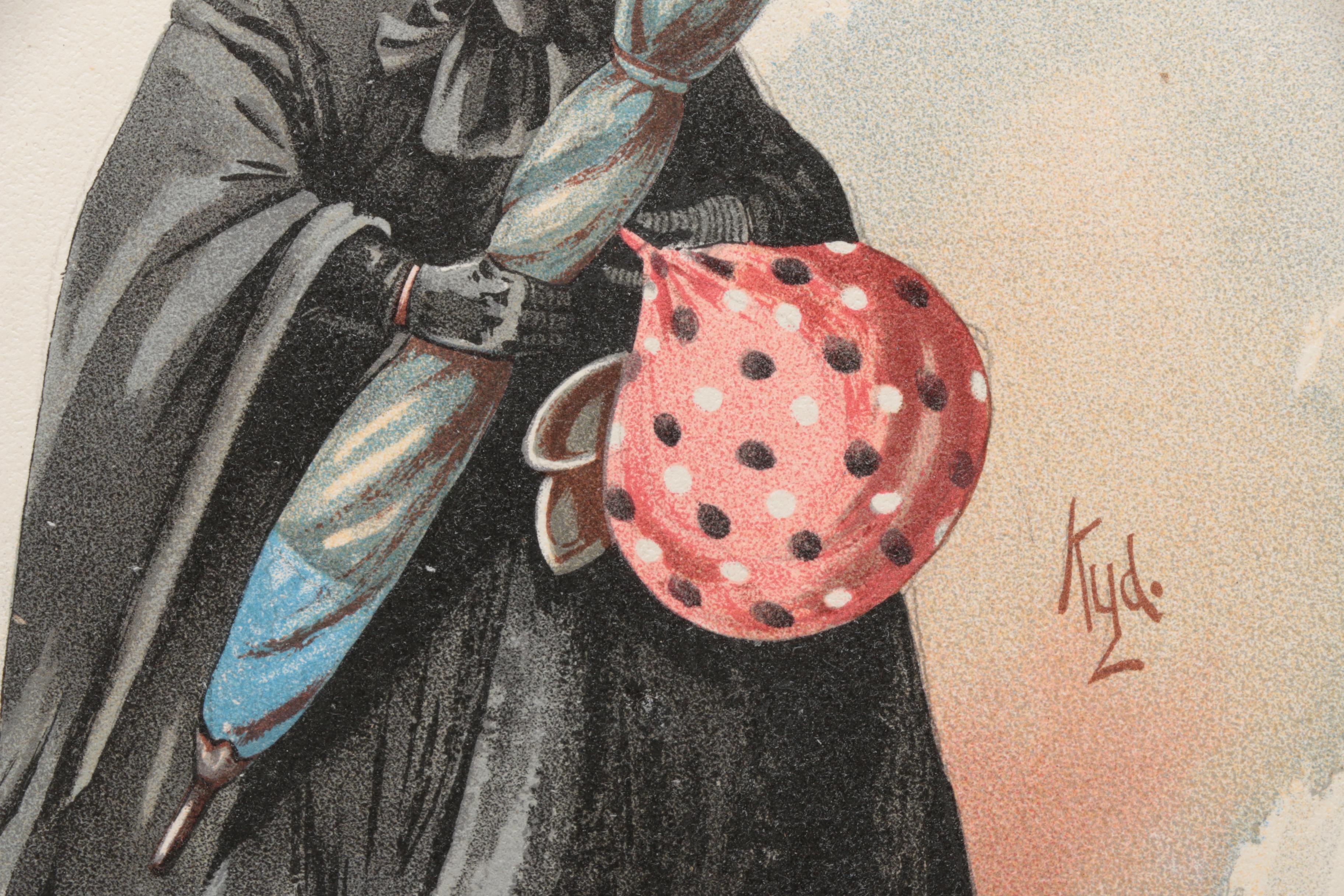 Joseph Clayton Clarke Chromolithographs "Mrs Sarah Gamp" and "Sergeant Buzfuz"