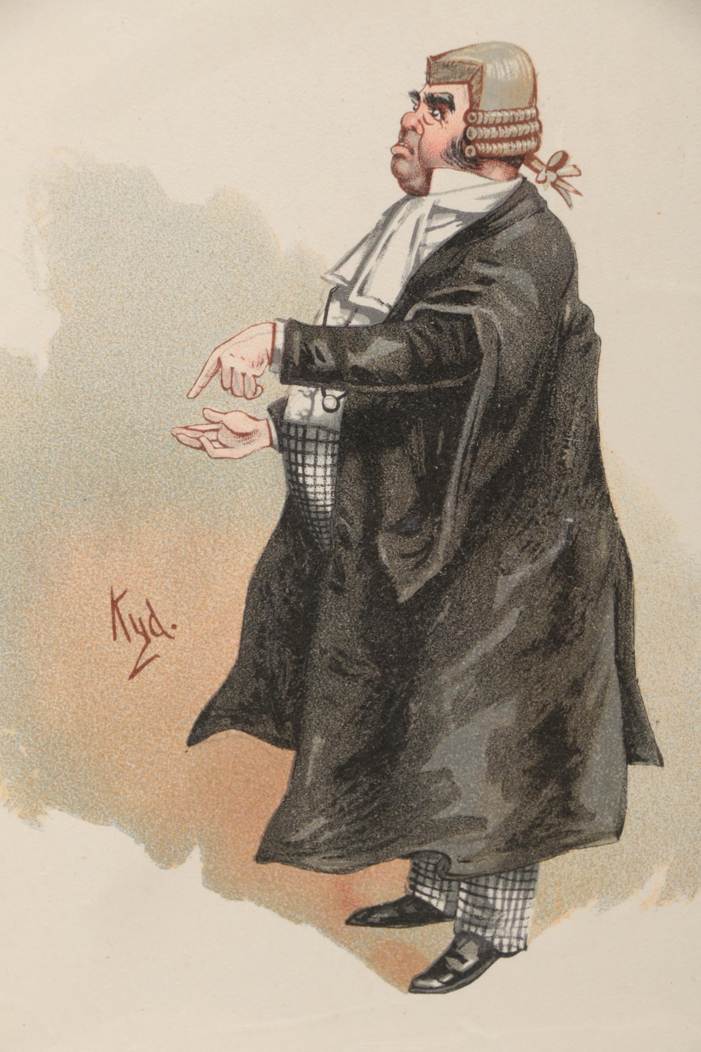 Joseph Clayton Clarke Chromolithographs "Mrs Sarah Gamp" and "Sergeant Buzfuz"