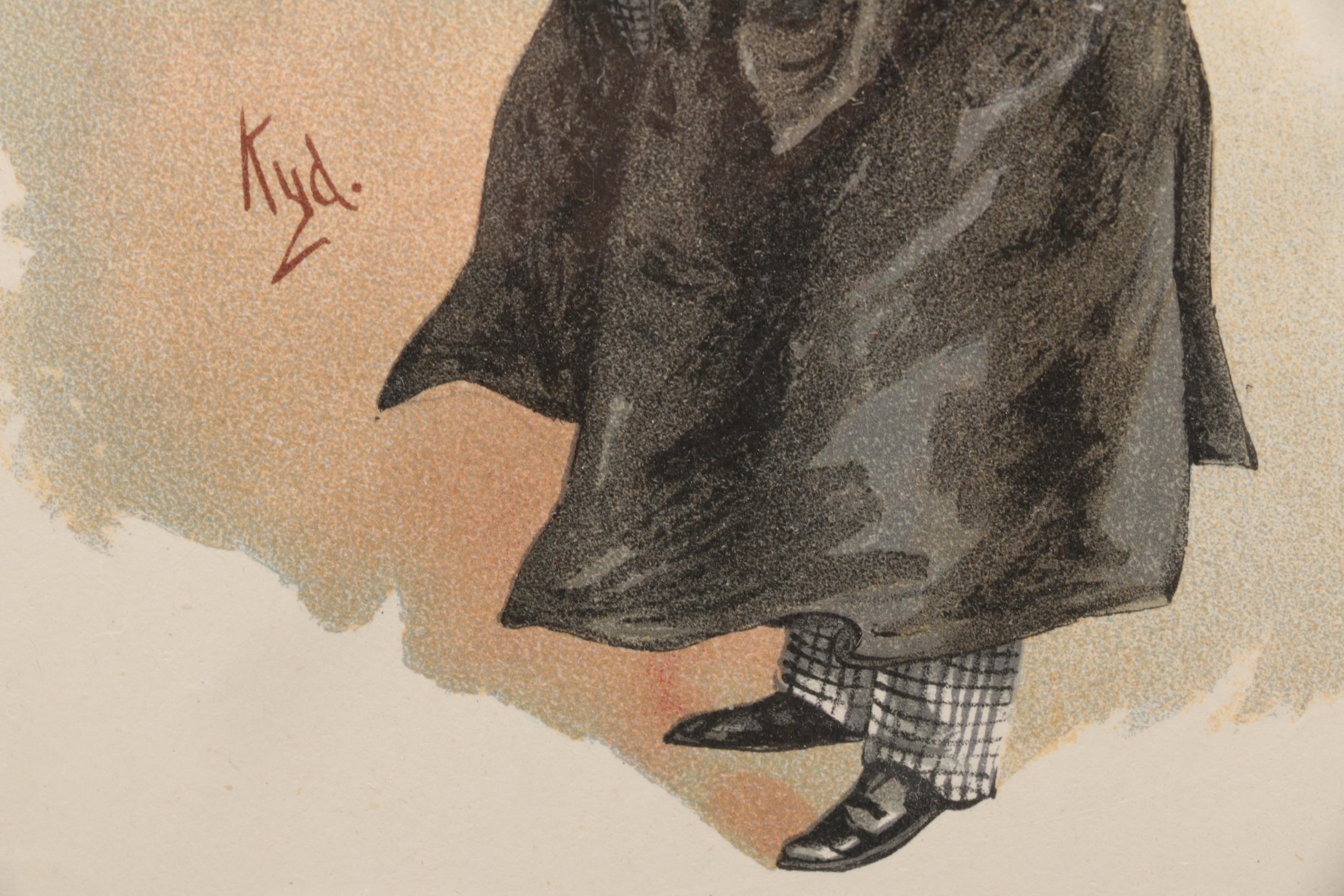 Joseph Clayton Clarke Chromolithographs "Mrs Sarah Gamp" and "Sergeant Buzfuz"