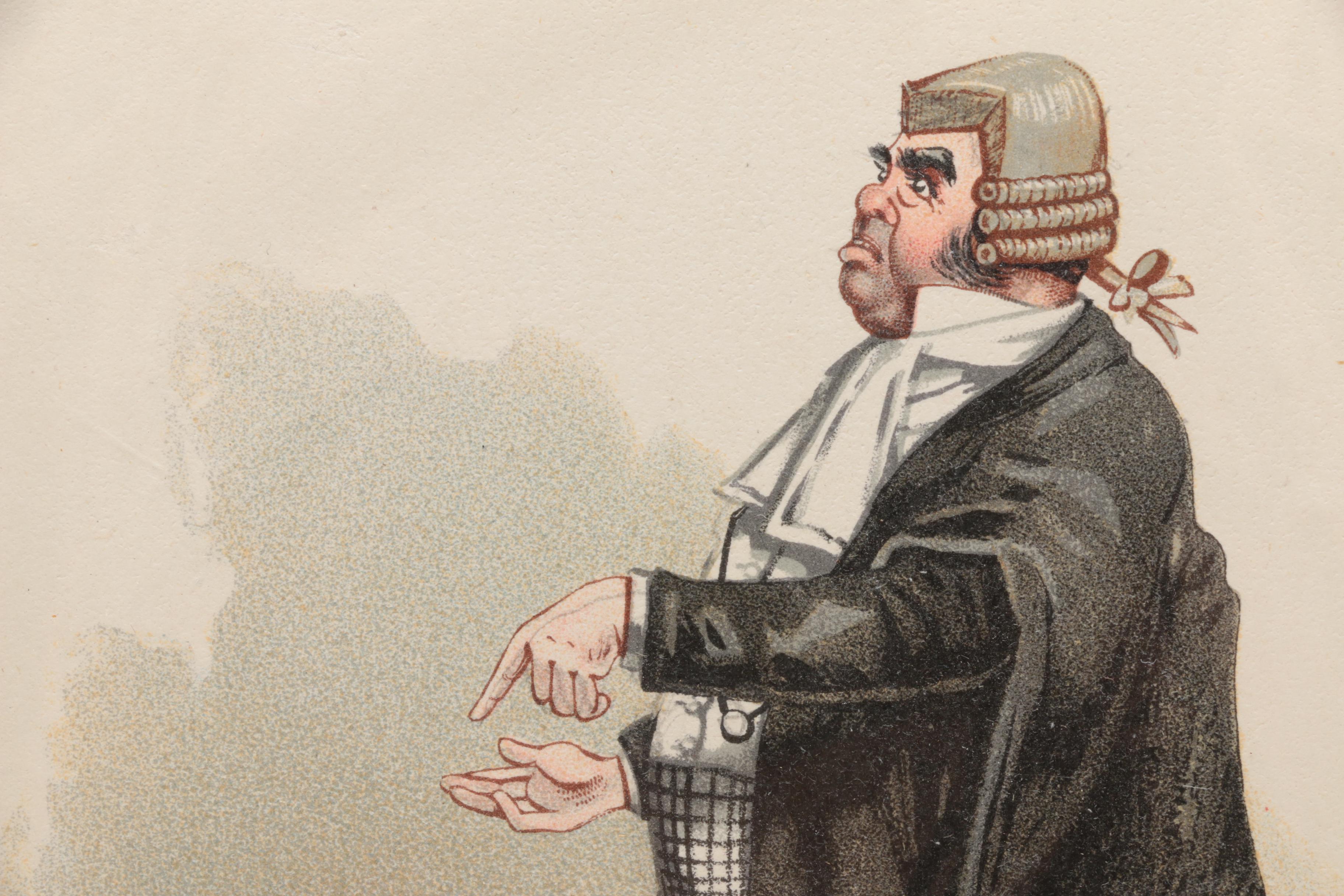 Joseph Clayton Clarke Chromolithographs "Mrs Sarah Gamp" and "Sergeant Buzfuz"