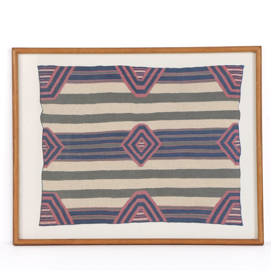 Limited Edition Serigraph on Paper of Navajo Blanket
