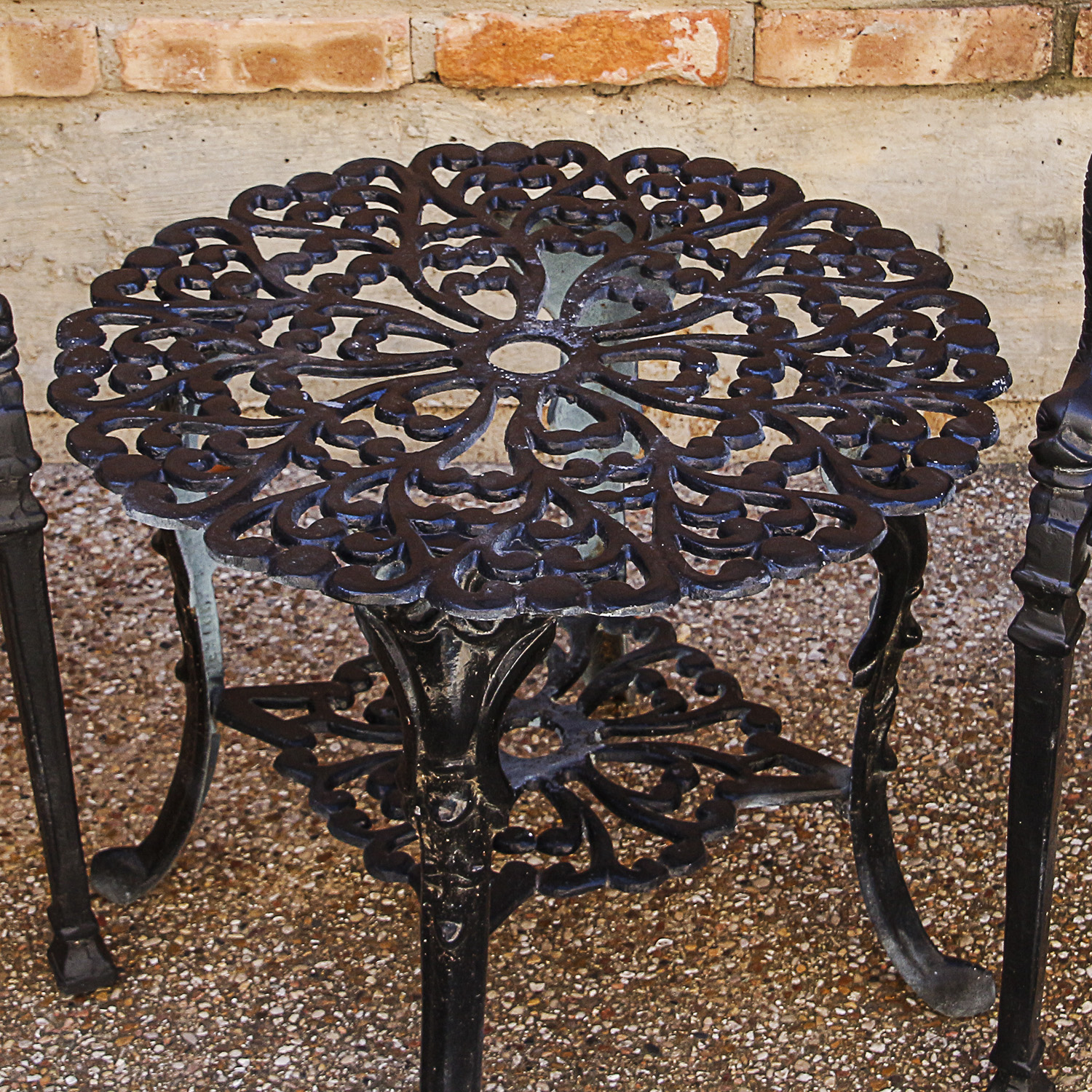 Black Metal Patio Table and Chairs EBTH