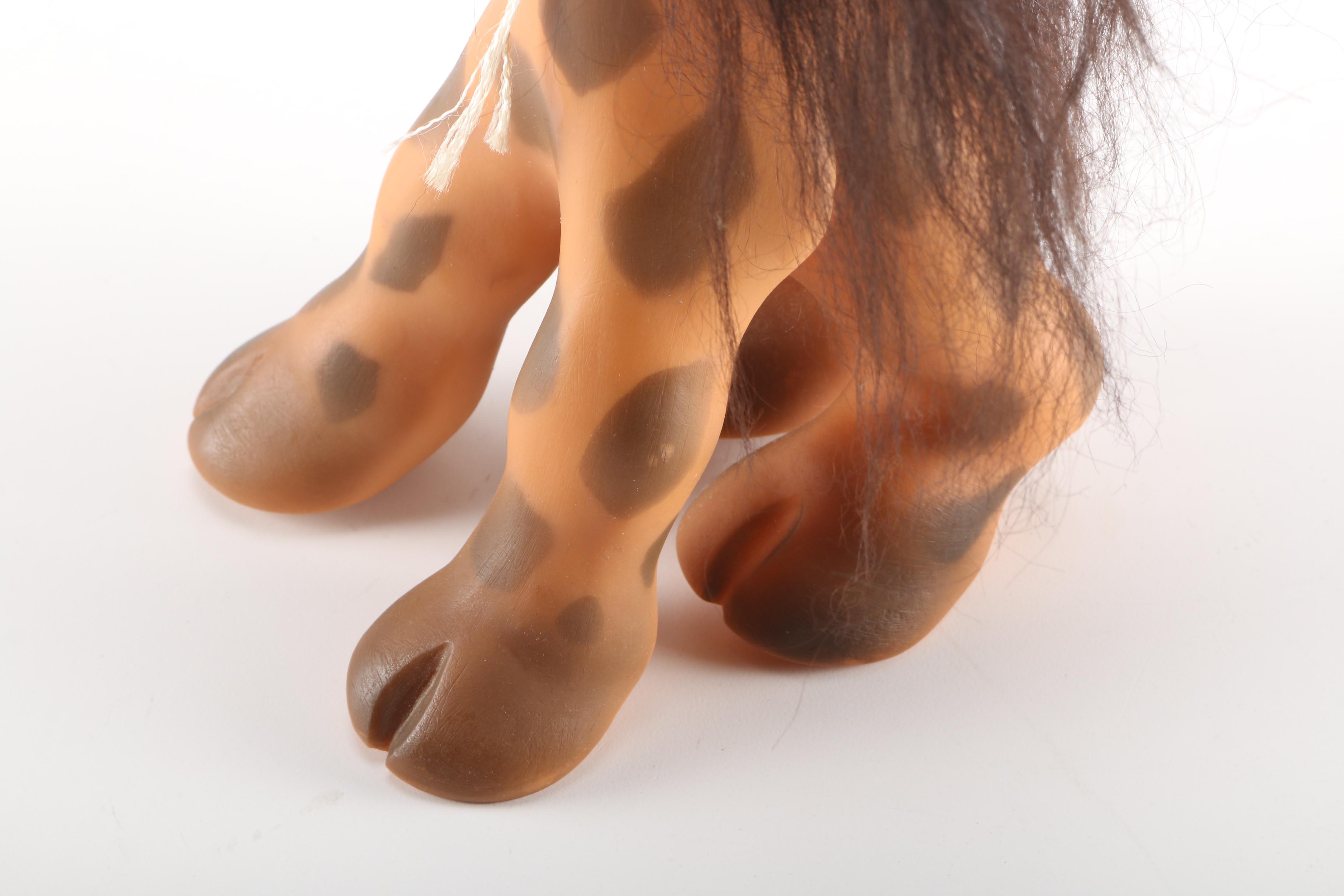 1960s Thomas DAM Molded Plastic Troll Giraffe