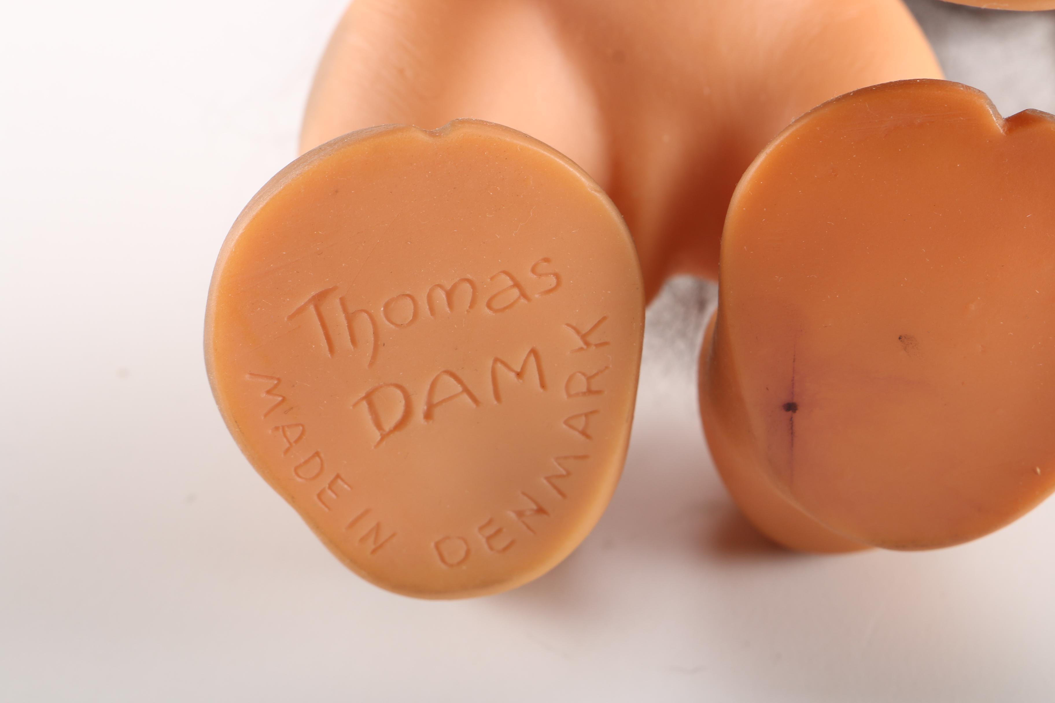 1960s Thomas DAM Molded Plastic Troll Giraffe