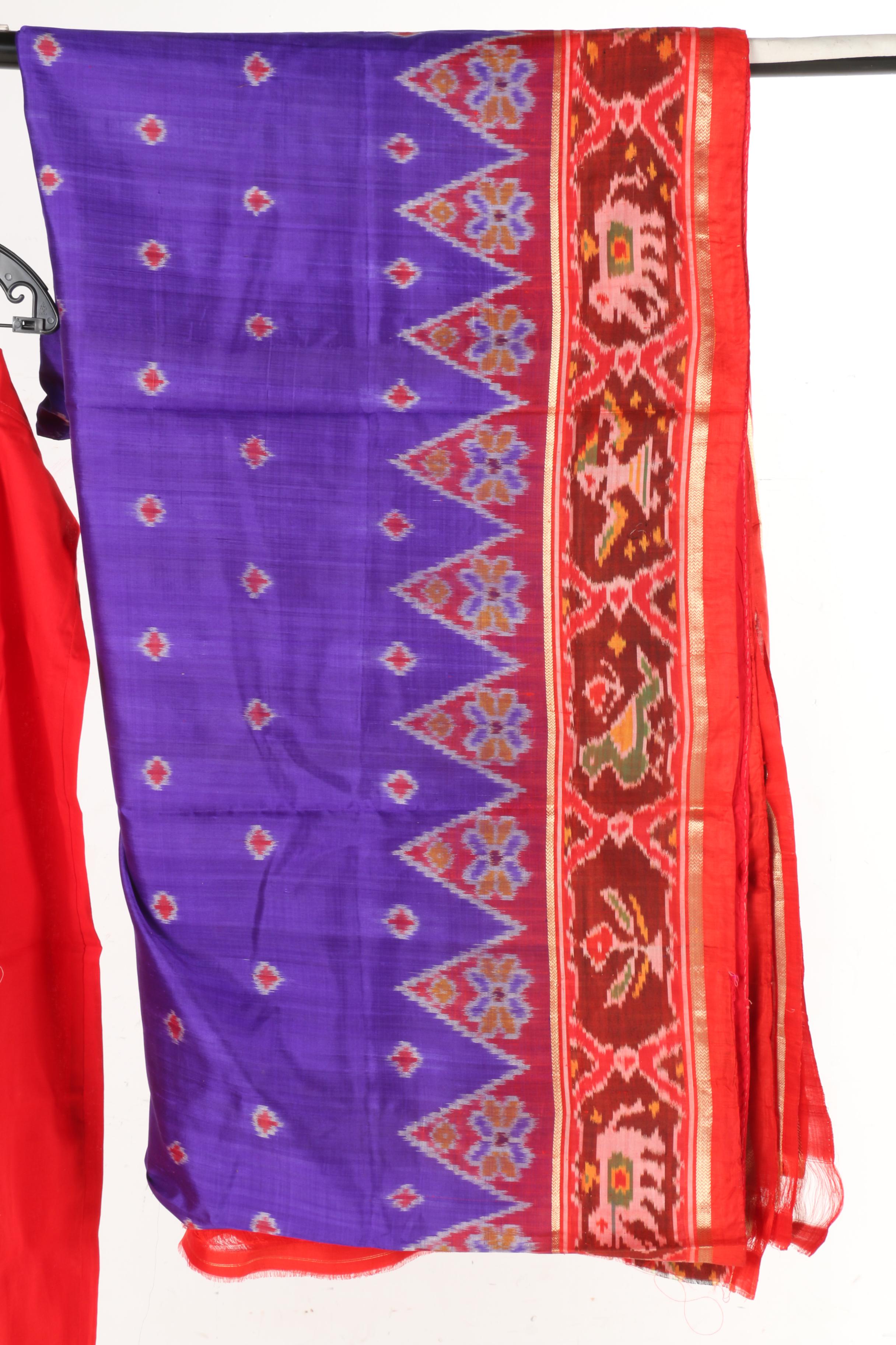 Collection of Saris and Sari Material
