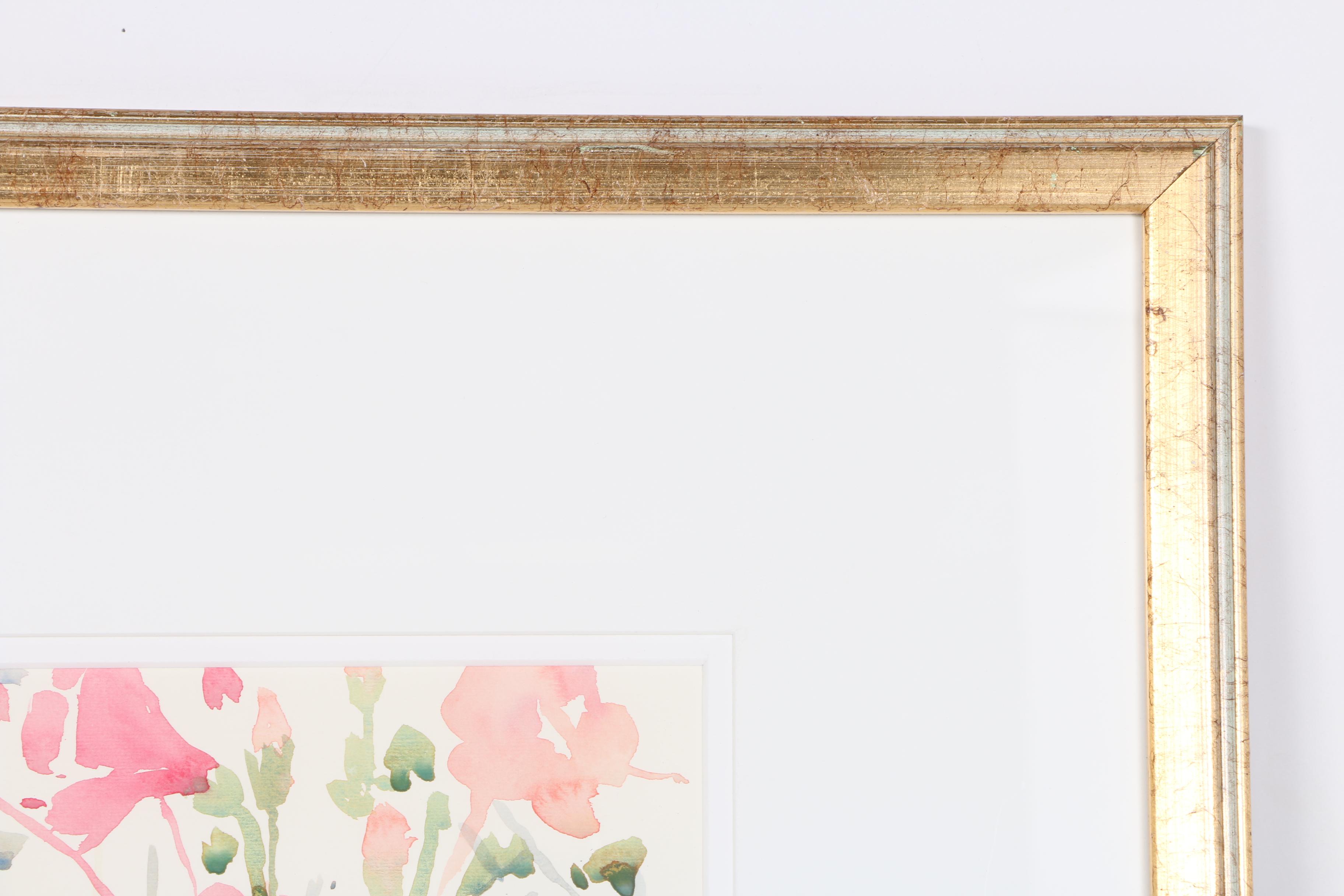 Elizabeth Berry Watercolor Painting of a Garden