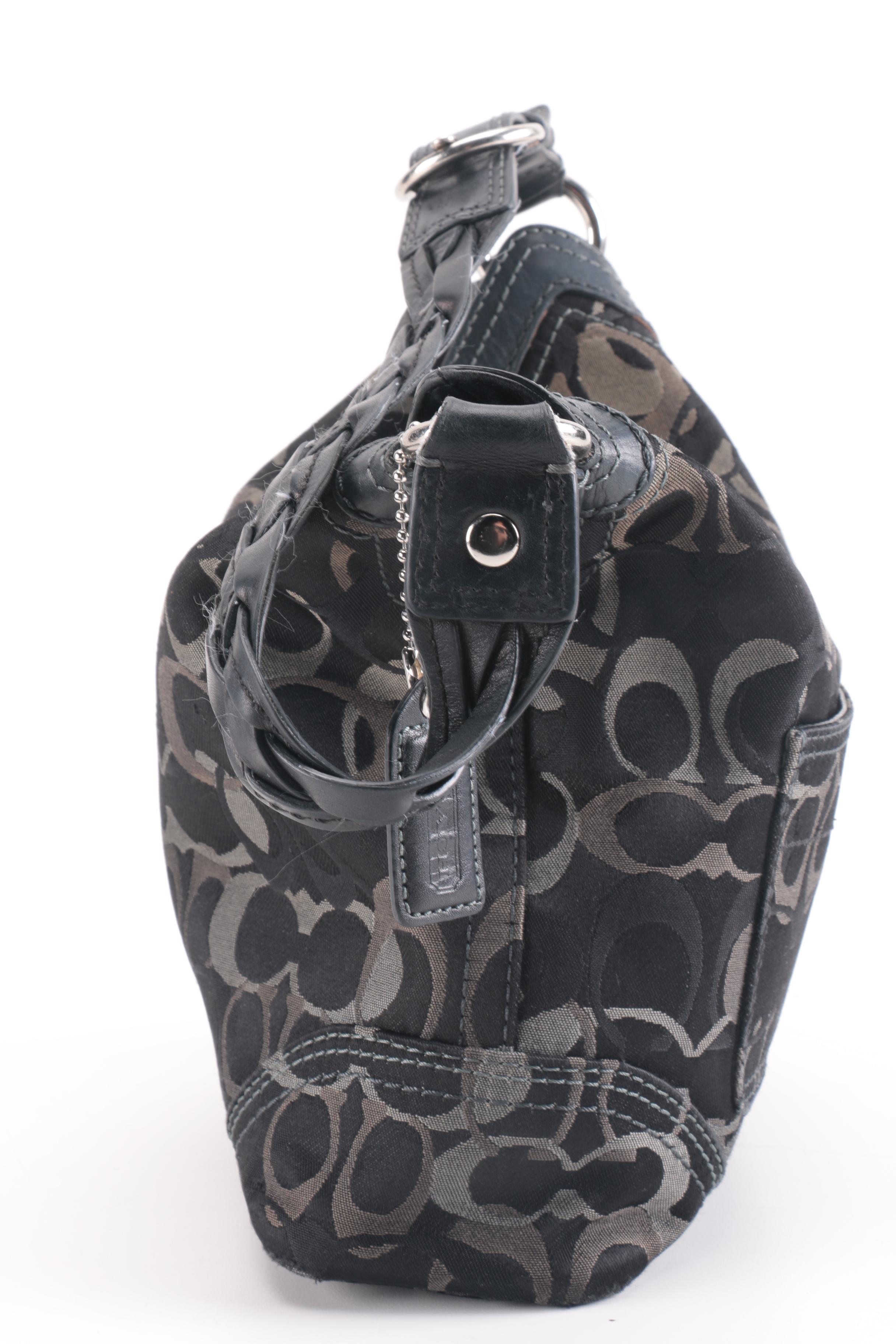 Coach Chelsea Optic Turn Lock Shoulder Hobo Bag