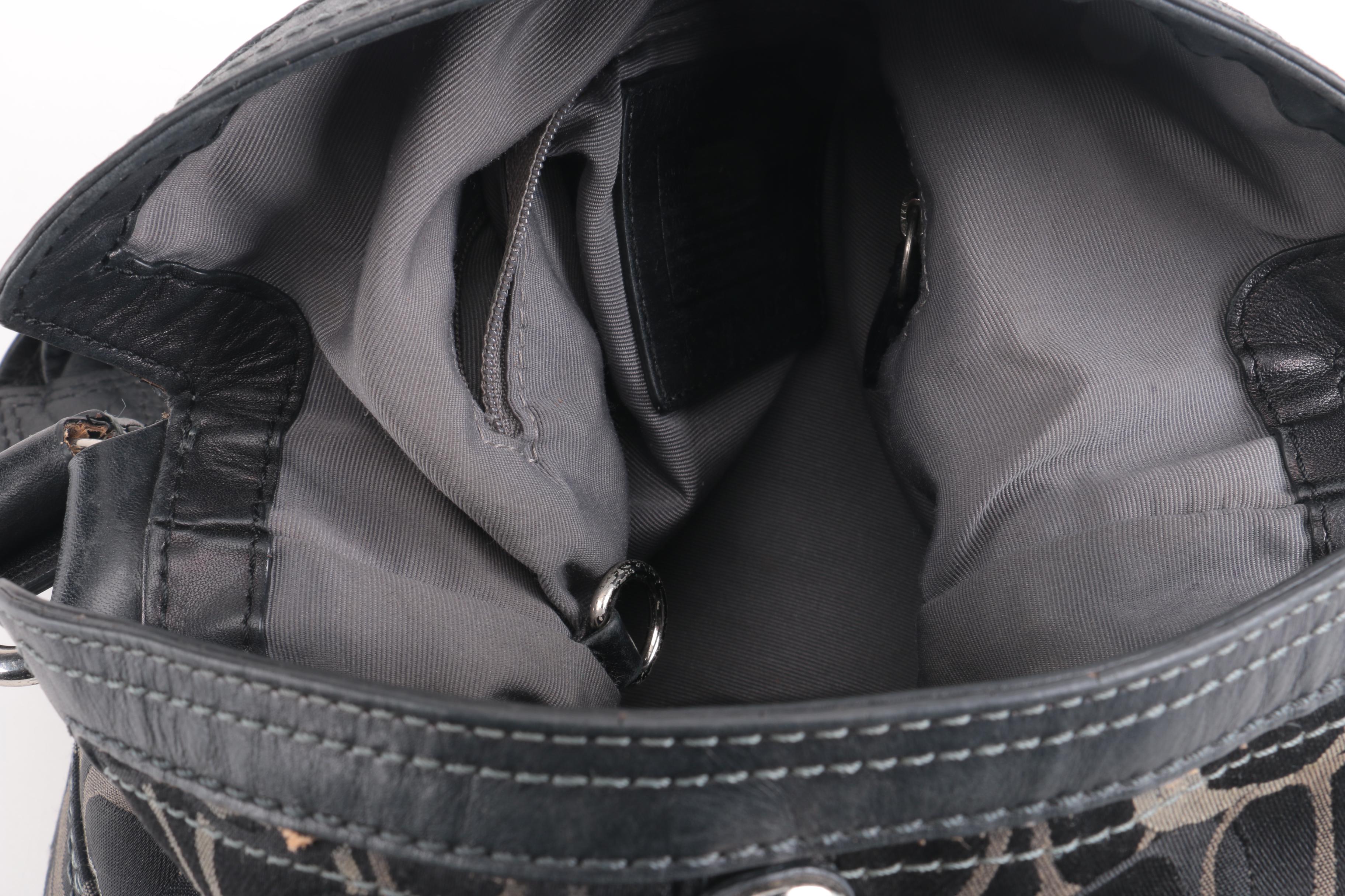 Coach Chelsea Optic Turn Lock Shoulder Hobo Bag