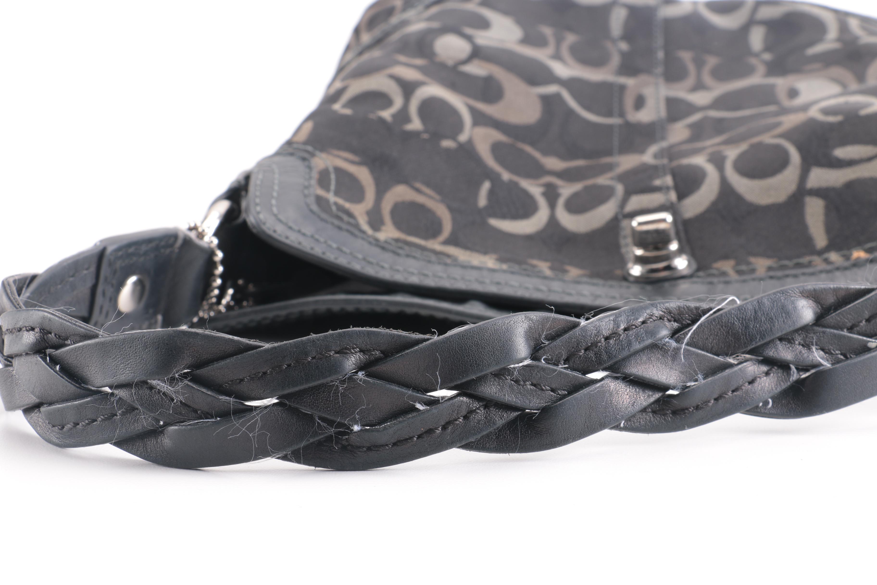 Coach Chelsea Optic Turn Lock Shoulder Hobo Bag