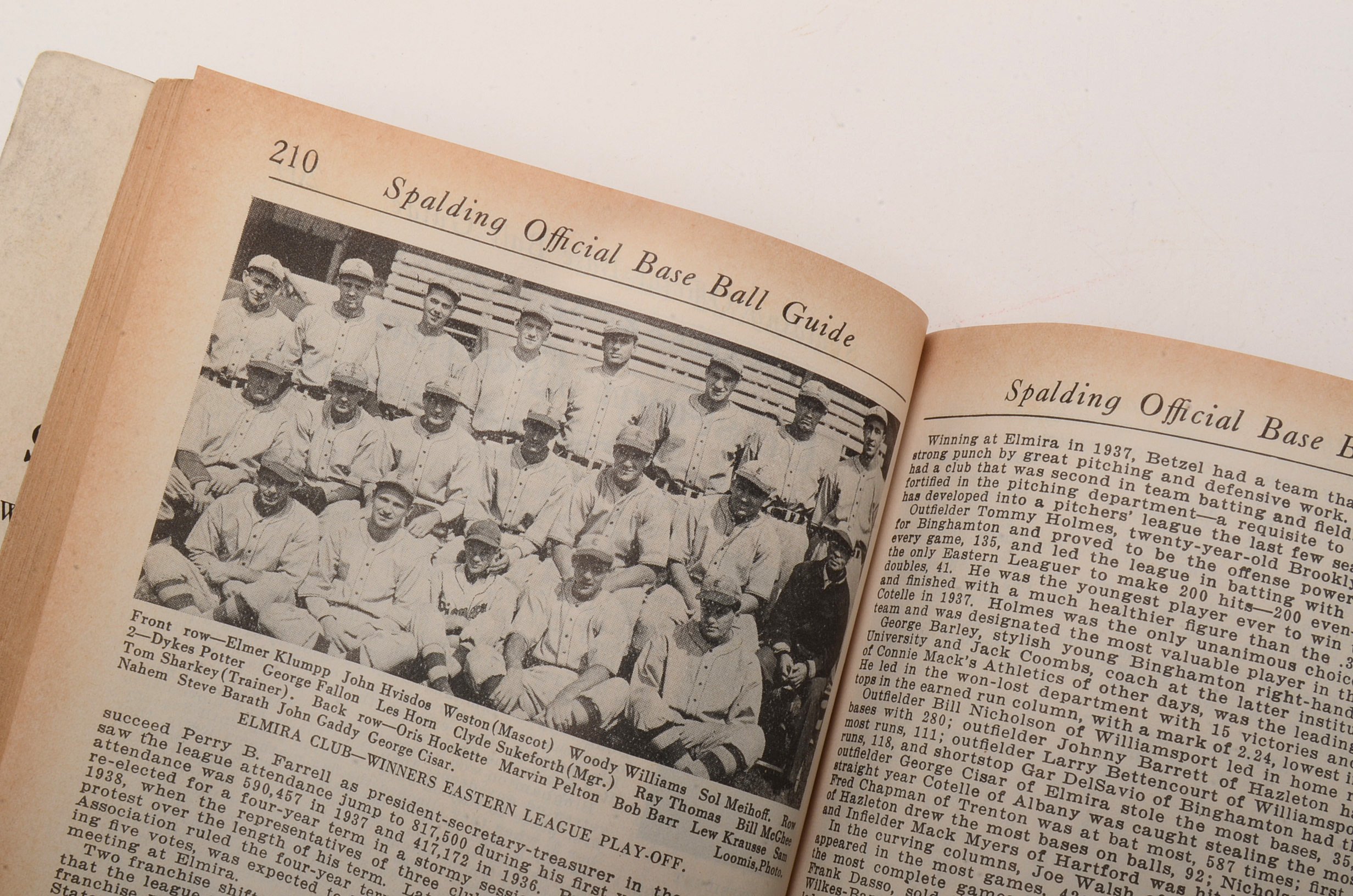 1939 "Spalding's Official Baseball Guide"