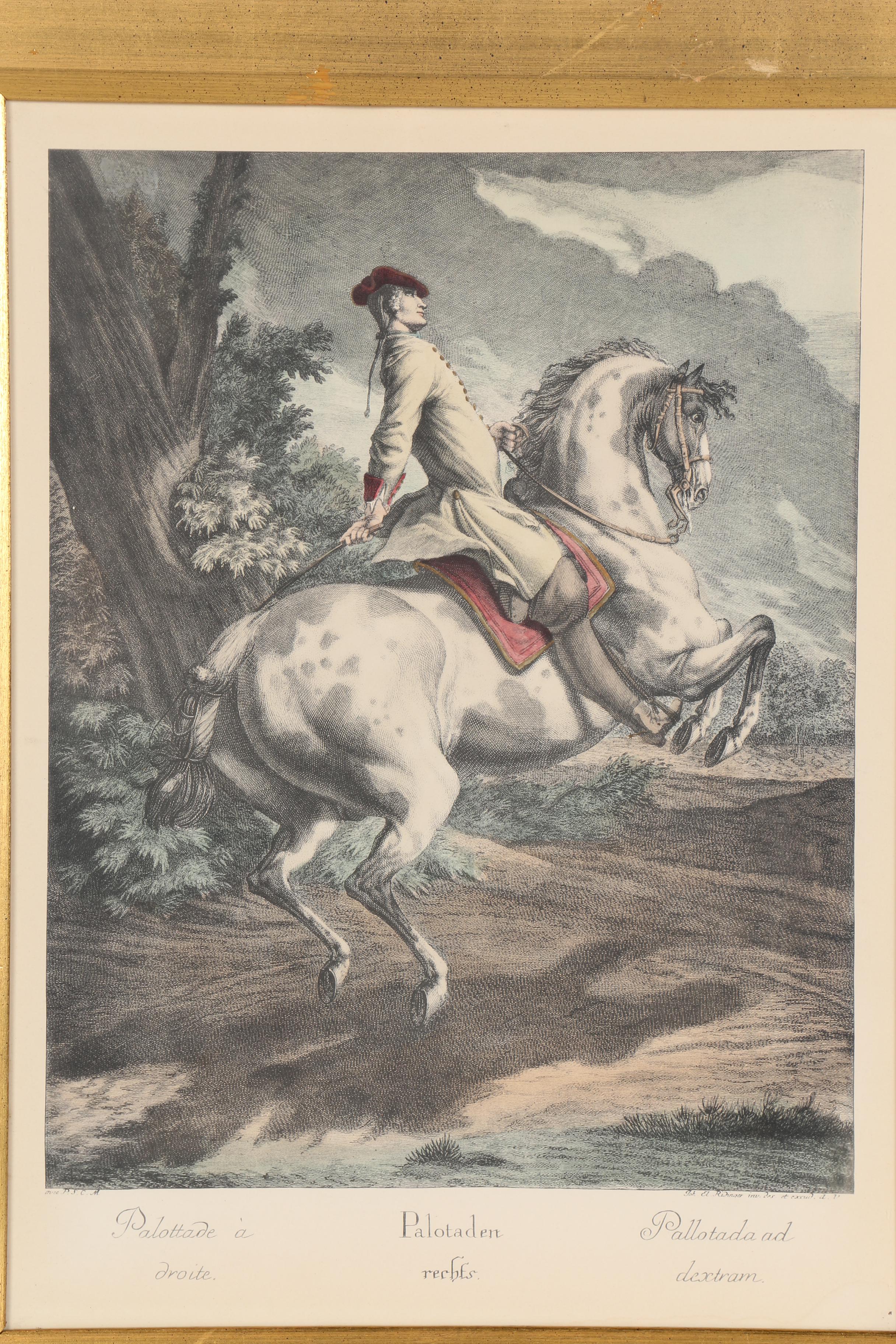 Pair of Johann Elias Ridinger Restrike Engravings