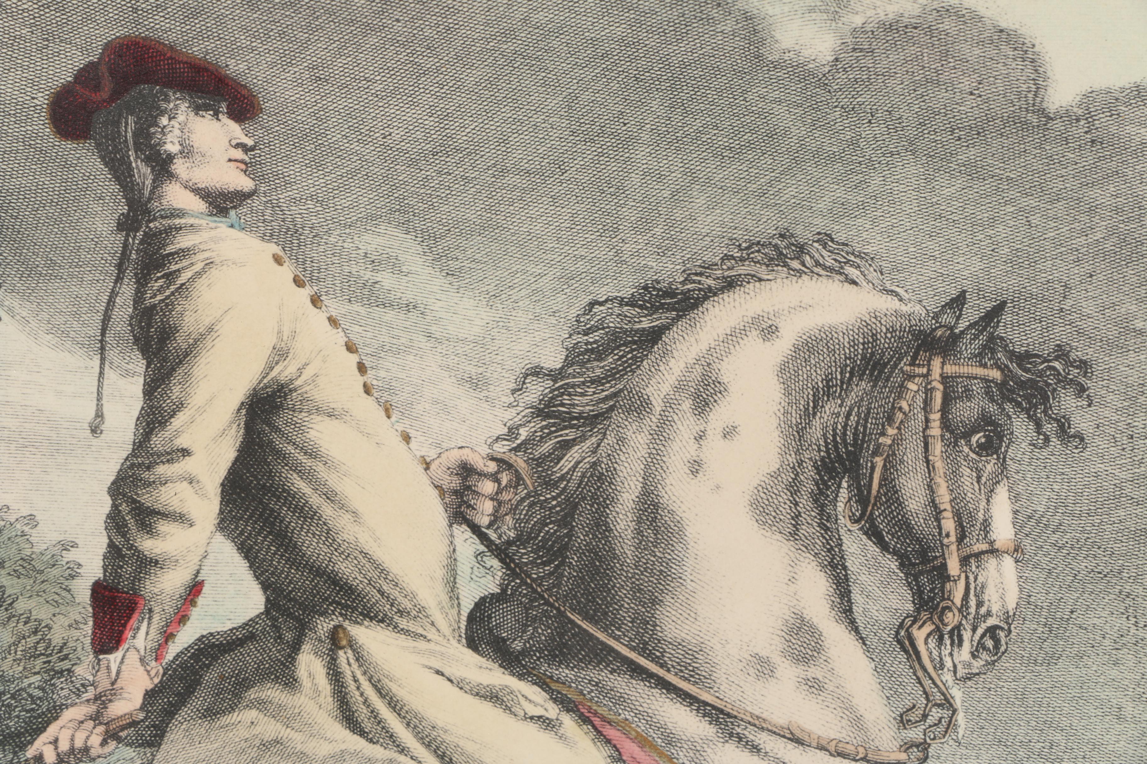 Pair of Johann Elias Ridinger Restrike Engravings