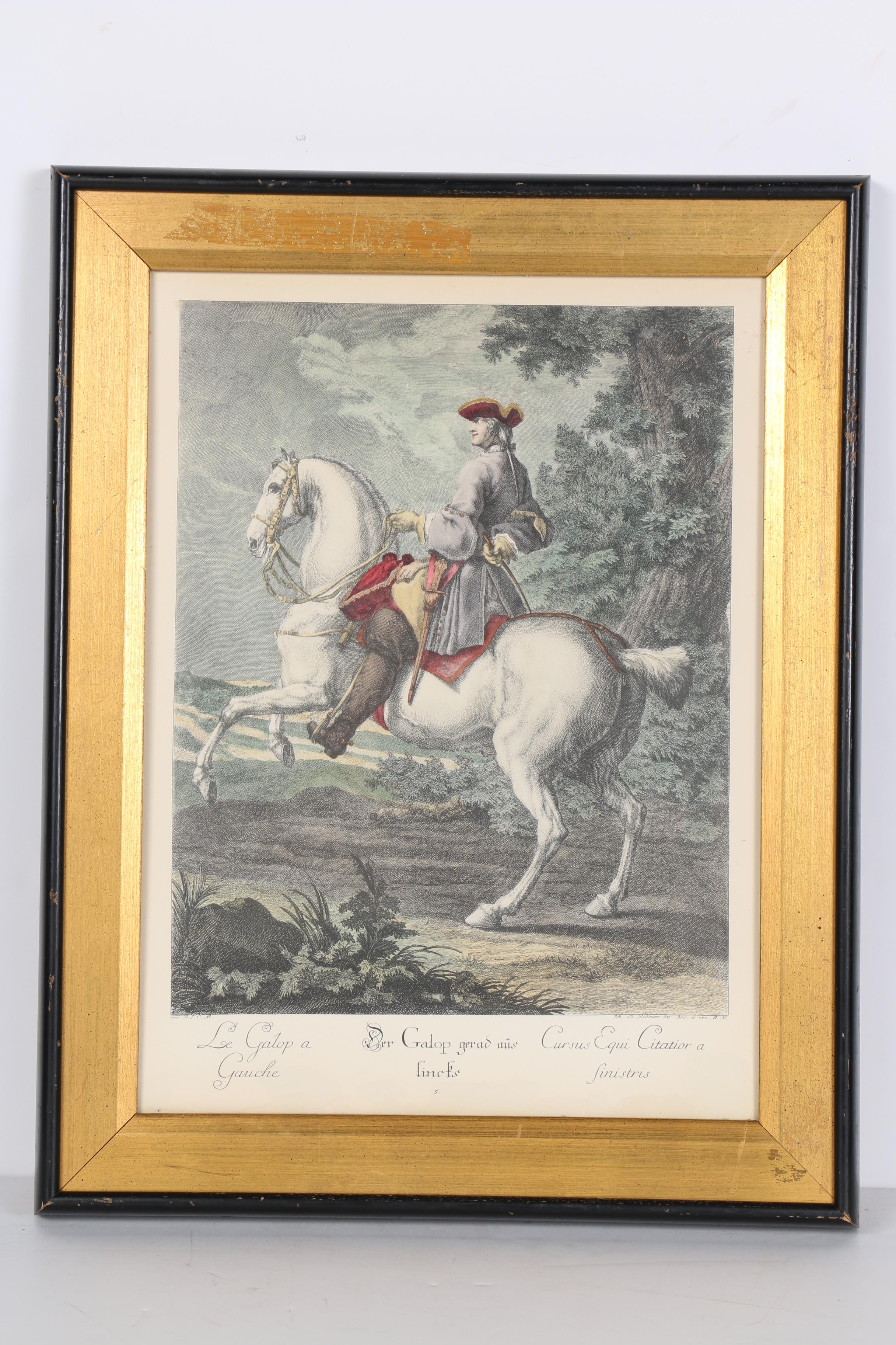 Pair of Johann Elias Ridinger Restrike Engravings