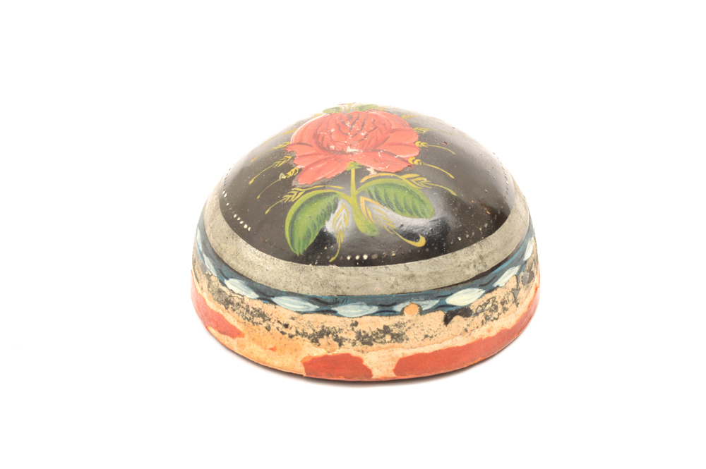 Antique Mexican Painted Wooden Cup