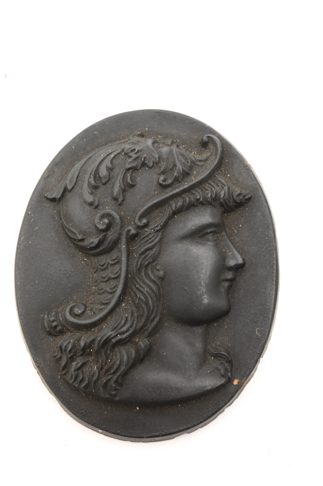 Black Medallion of Classic Figure