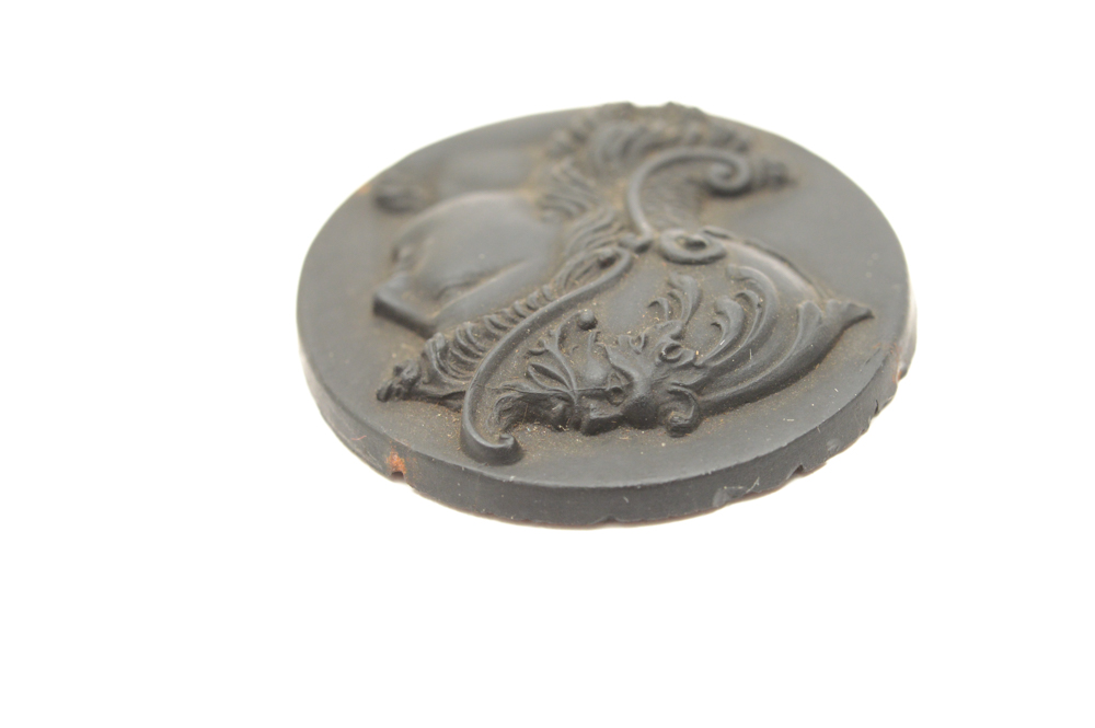 Black Medallion of Classic Figure