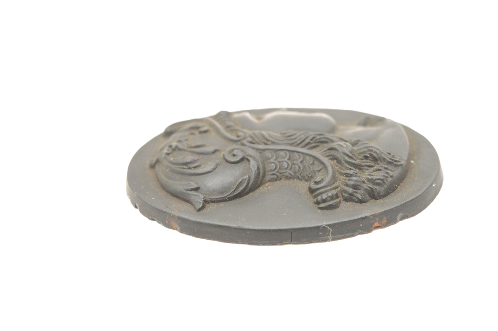 Black Medallion of Classic Figure