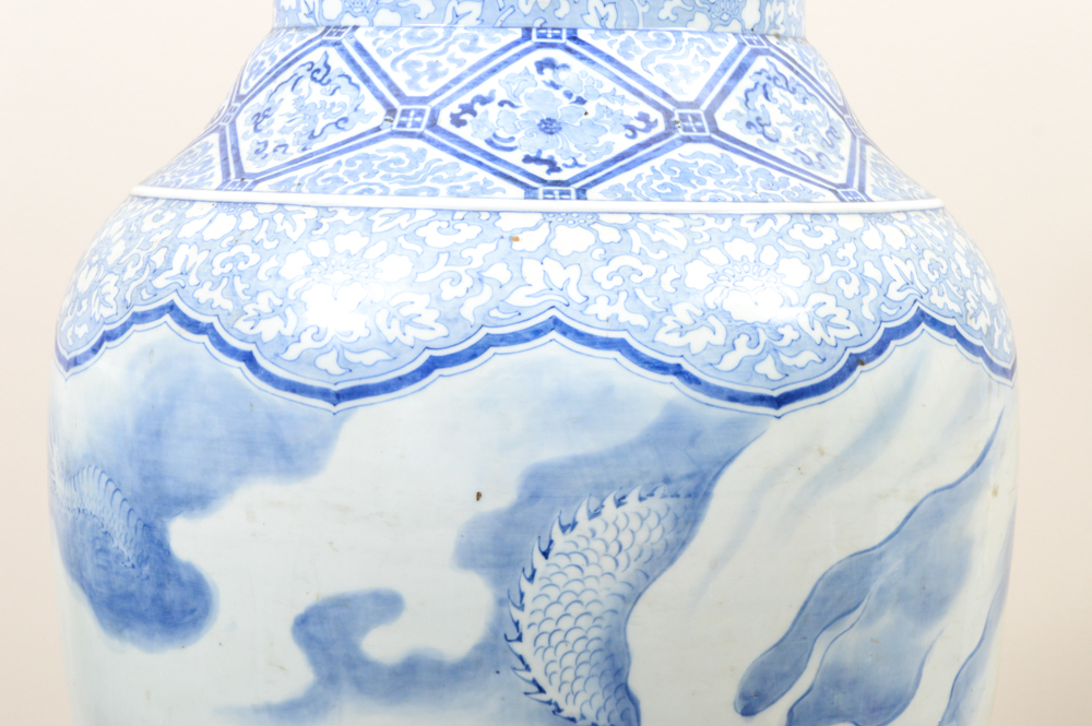 Japanese Meiji Period Imari Style Floor Vase