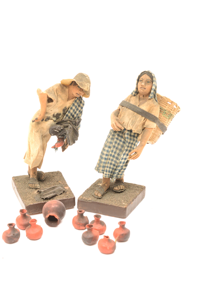 Spanish Colonial Cloth Figures of Farmers