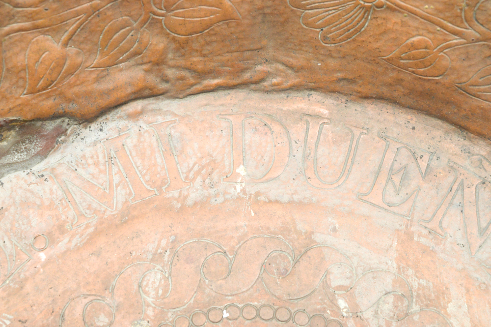 Antique Spanish Colonial Hammered Copper Bowl