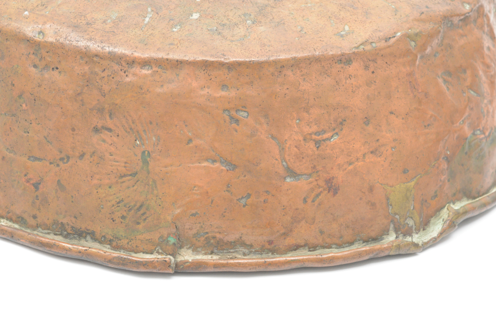 Antique Spanish Colonial Hammered Copper Bowl